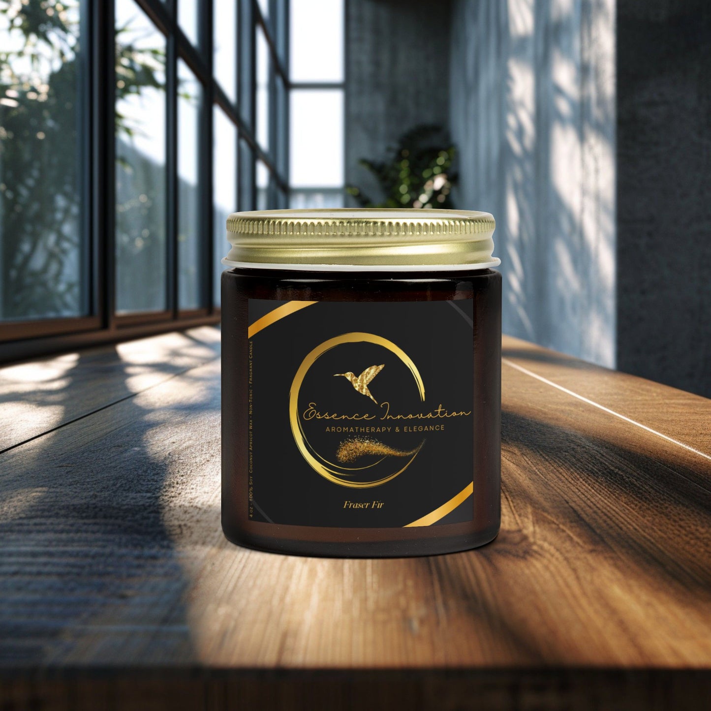 Aura Lux Gold Collection | Fraser Fir Scented Candle | 4oz, 9oz