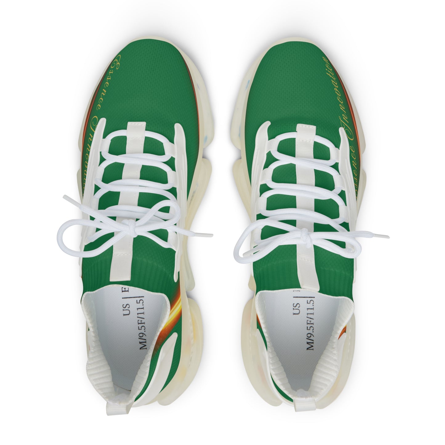 Green Trendsetter Flame | Men’s Performance Sneakers | White Sole