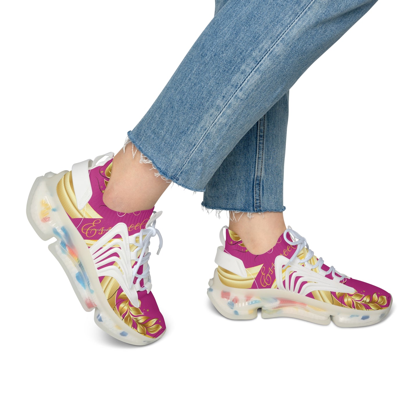 Ladies EssenceInnoCreate Luxe Lightning | Mesh Sneakers | Pink