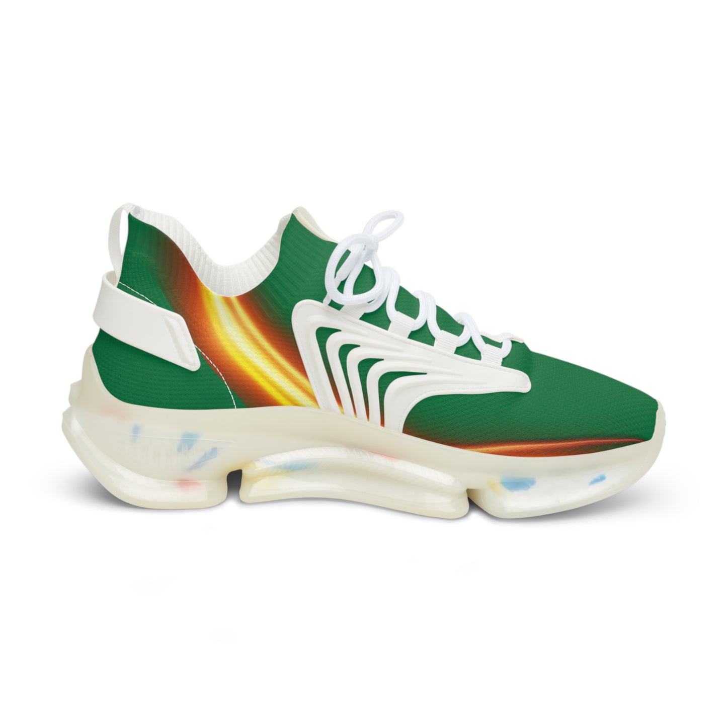 Green Trendsetter Flame | Men’s Performance Sneakers | White Sole