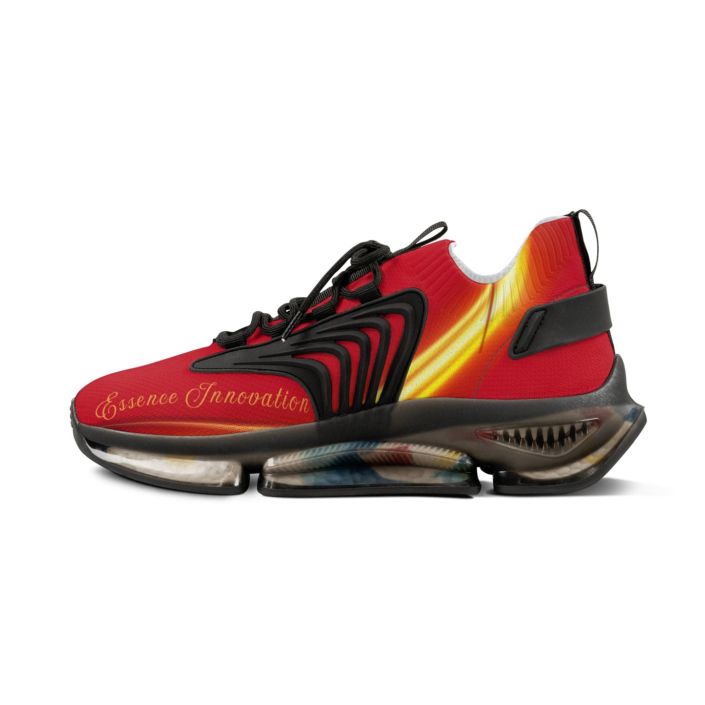 Dark Red Trendsetter Flame Black | Men’s Performance Sneakers | Black Sole