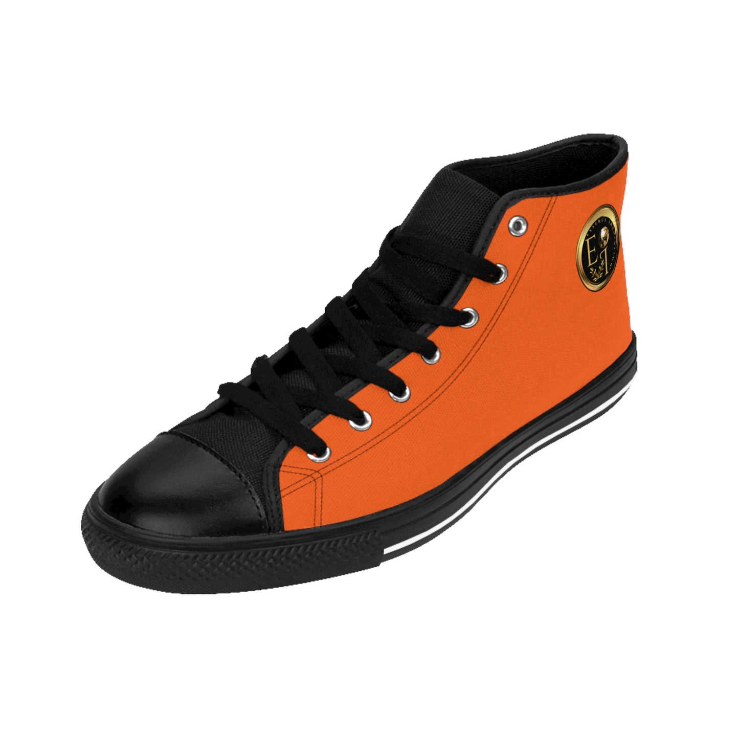 Essence Innovation Mens Streetwear | HighTop Sneakers | Orange