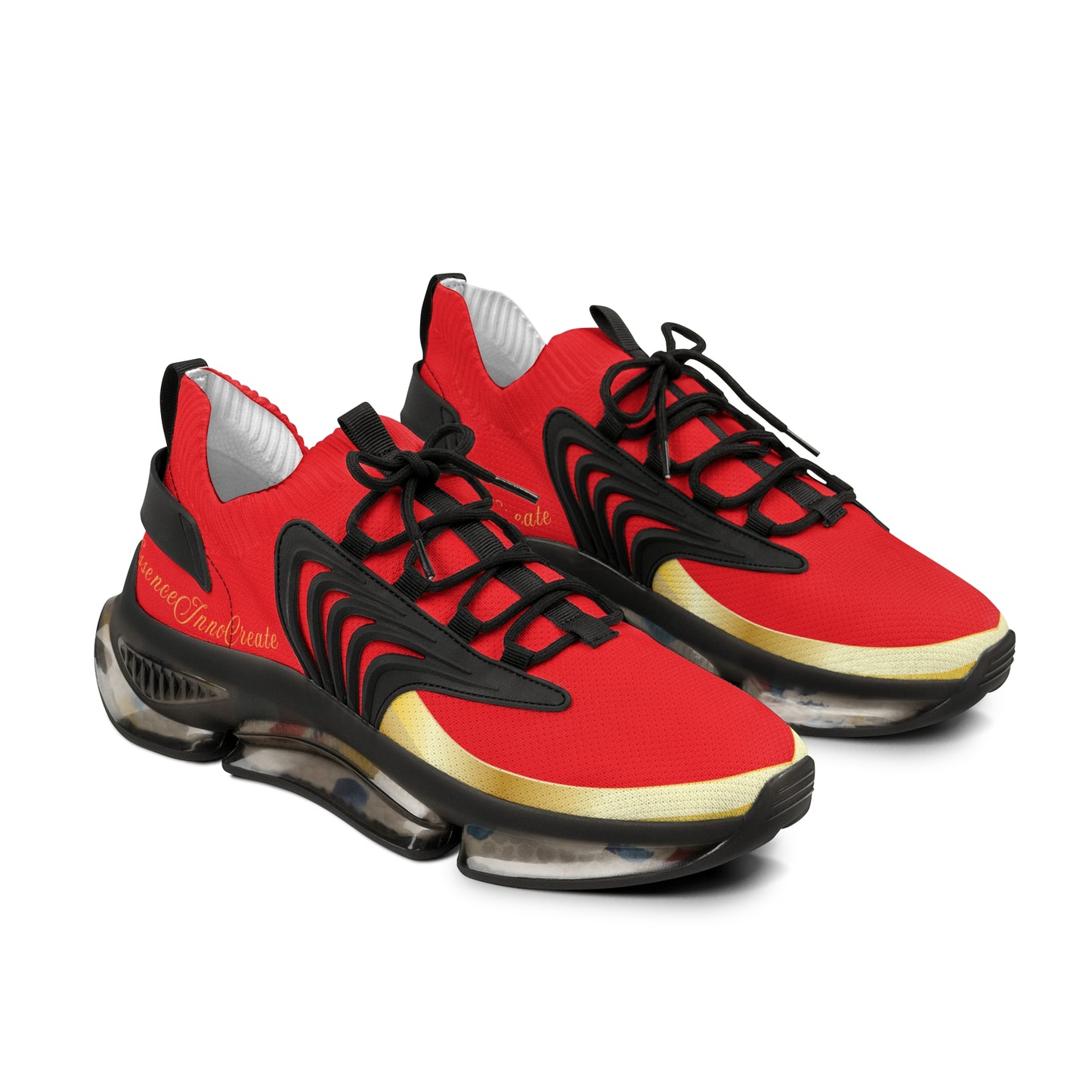 EssenceInnoCreate Red | Men’s Black Trim Mesh Sneakers