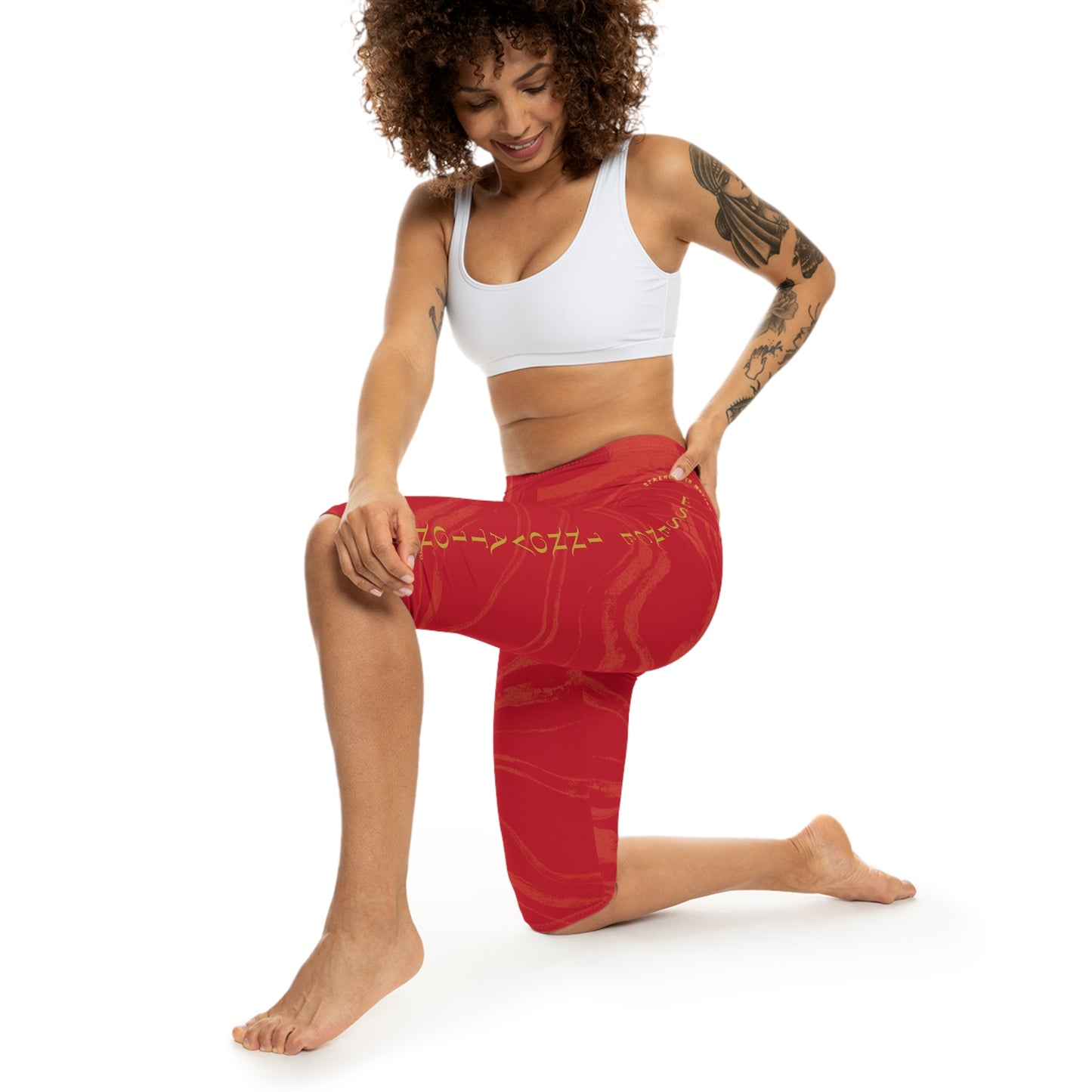 Seek More CLS X | Capri Leggings | EI Sports | Dark Red