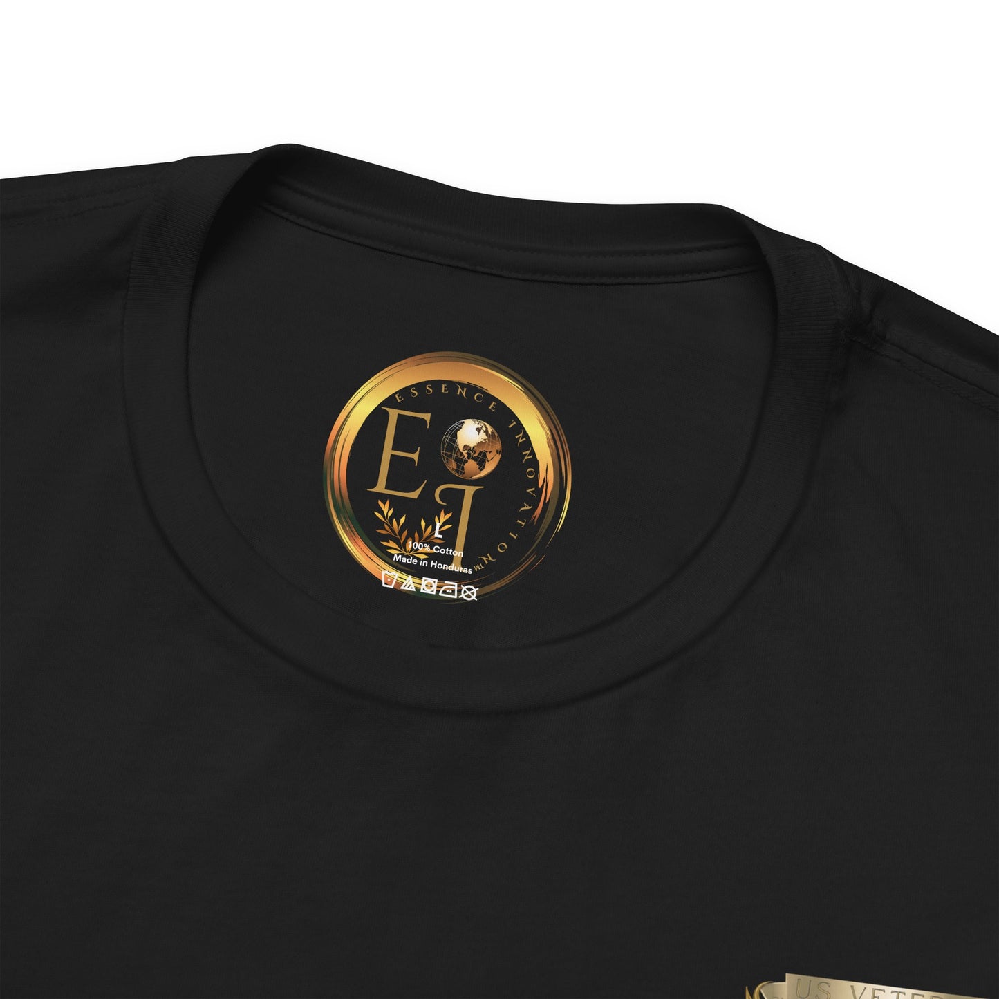 Essence Black Veteran Tee – Patriotic Shirt by Veteran-Owned Brand