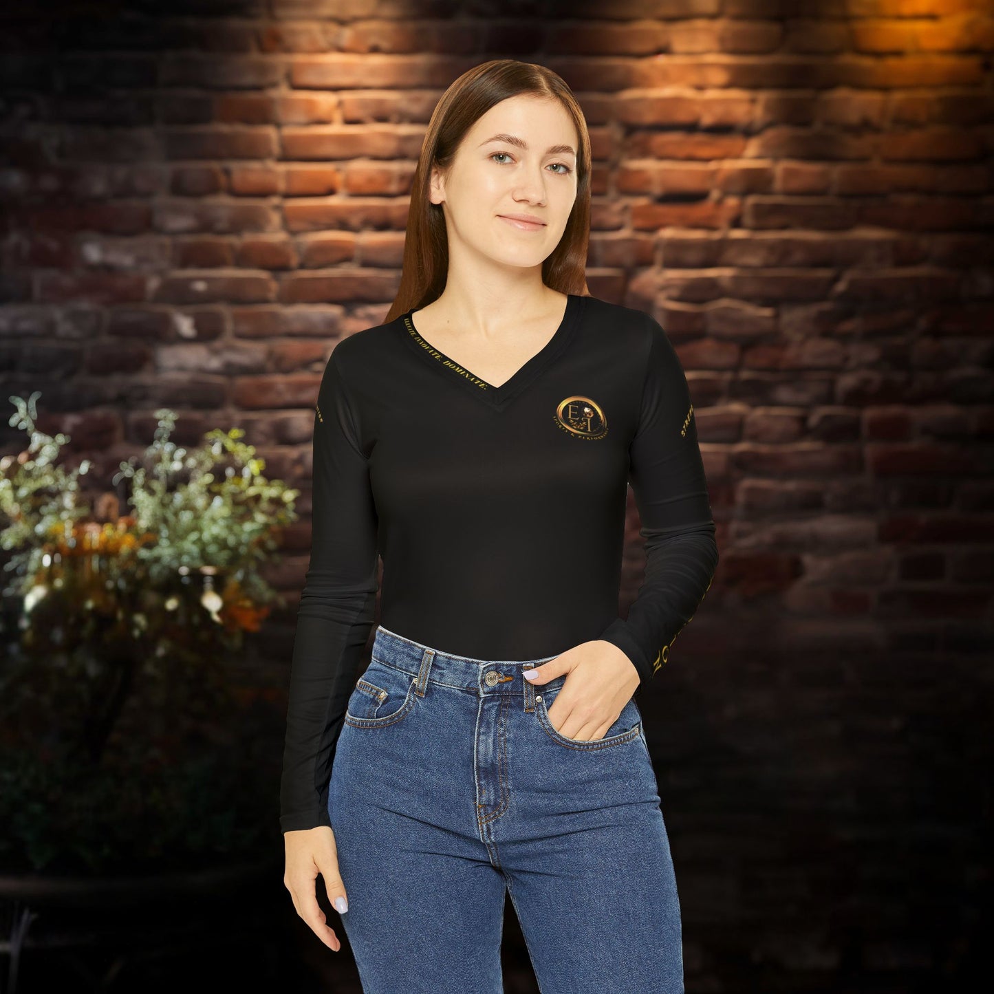 Seek More Performance VII | EI Sports LS V-Neck | Black