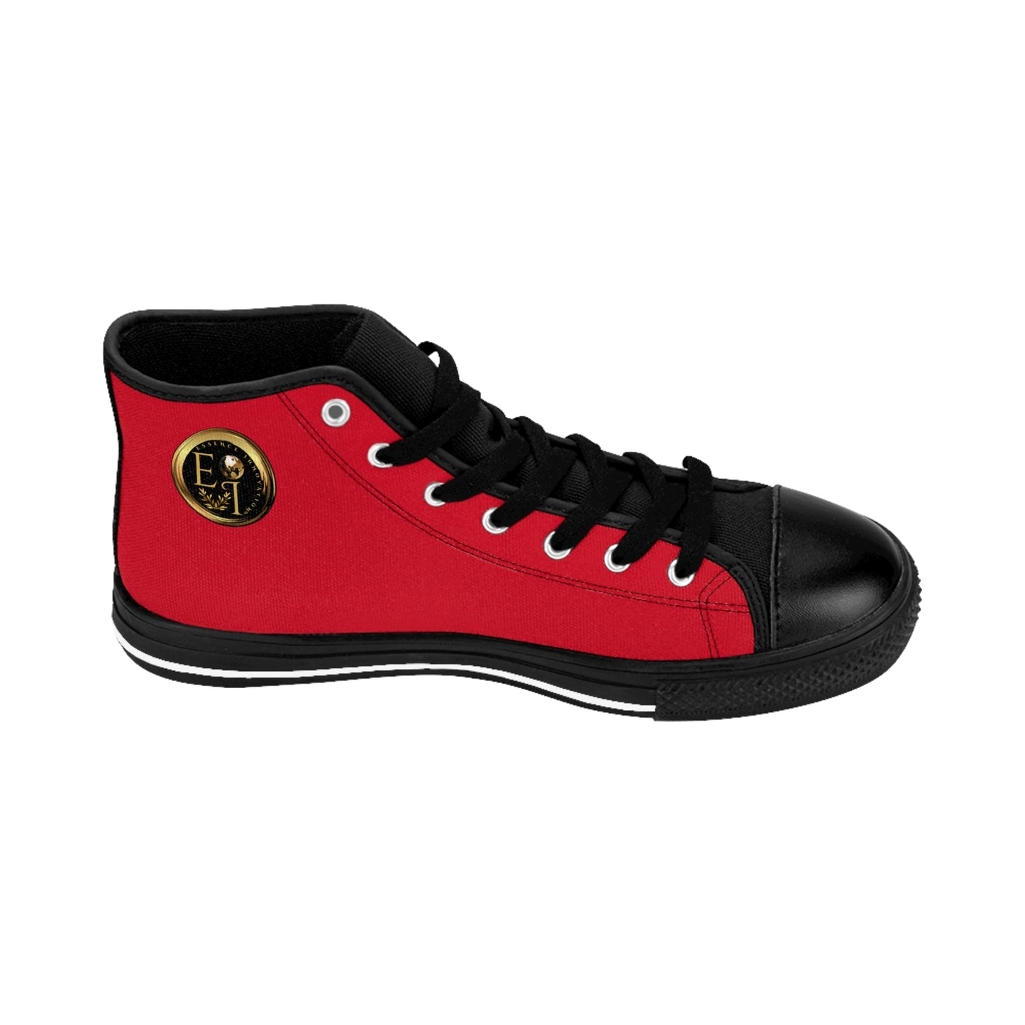 Essence Innovation Mens Streetwear | HighTop Sneakers | Dark Red