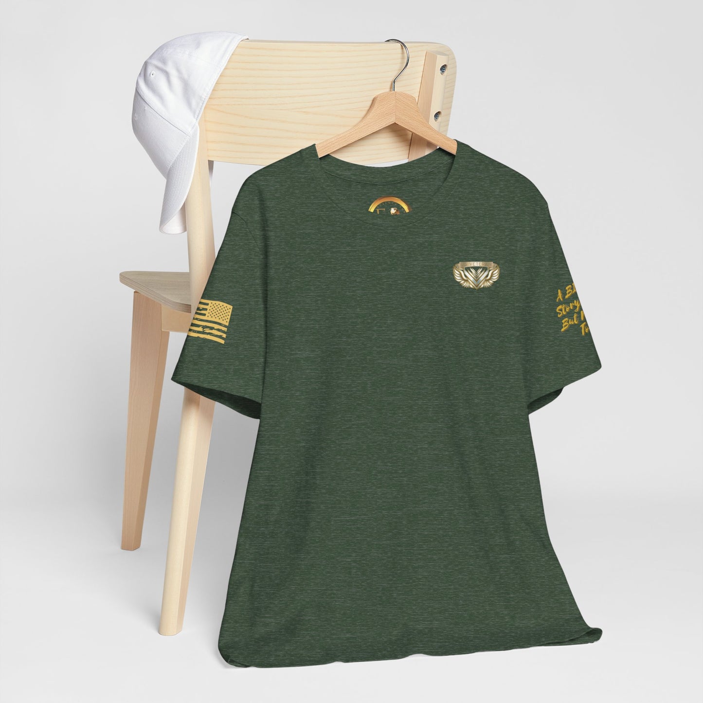 Essence Forest Veteran Tee – Deep Green Tribute Shirt