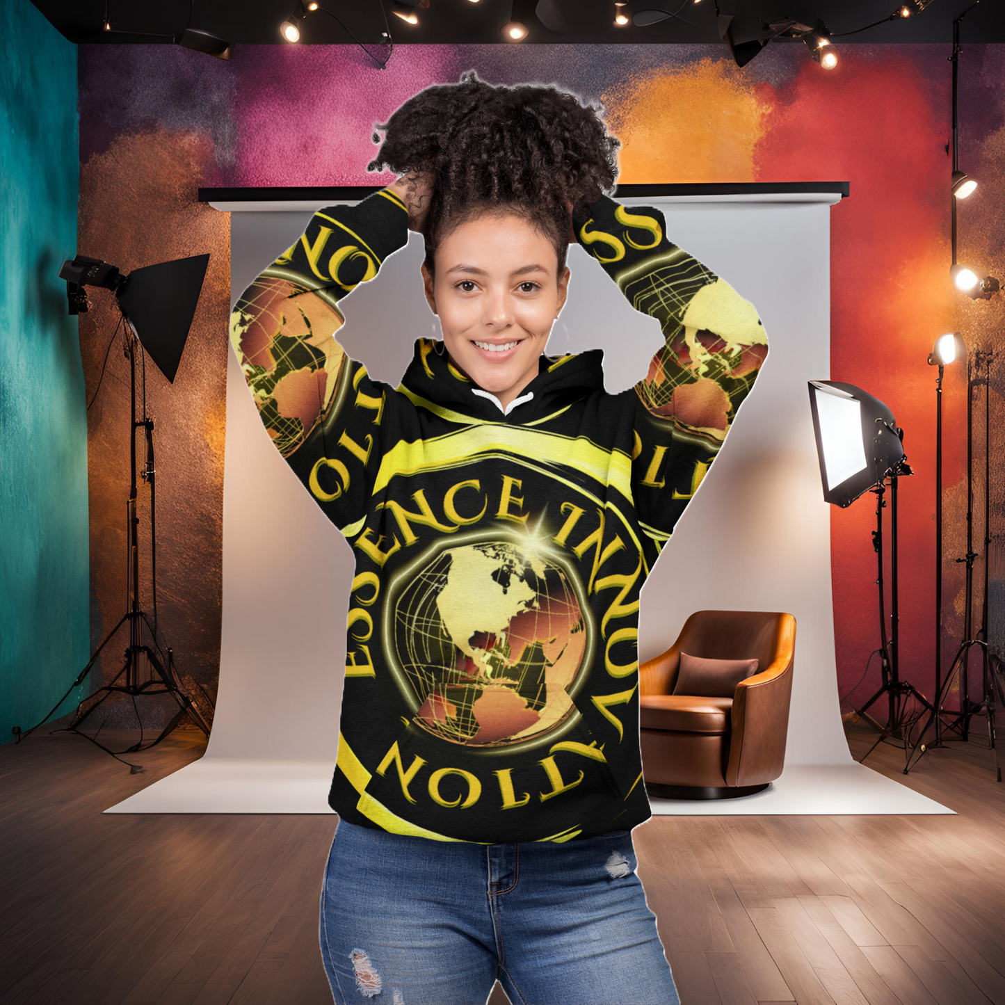 Essence Unapologetically Bold Black | Luxury Hoodies | EI Fashion