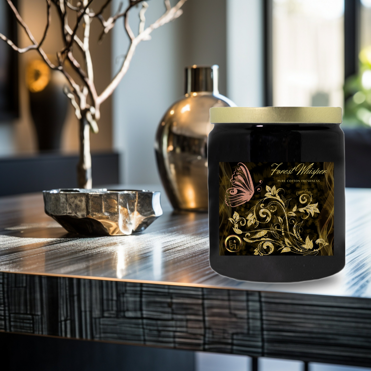 Forest Whisper Cotton Freshness | Clean Cotton | Luxury Ceramic Candle
