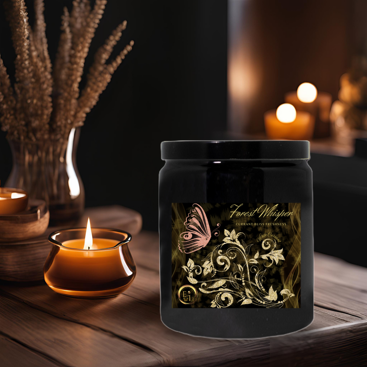 Forest Whisper Currant Bliss | White Currant | Luxury Ceramic Candle