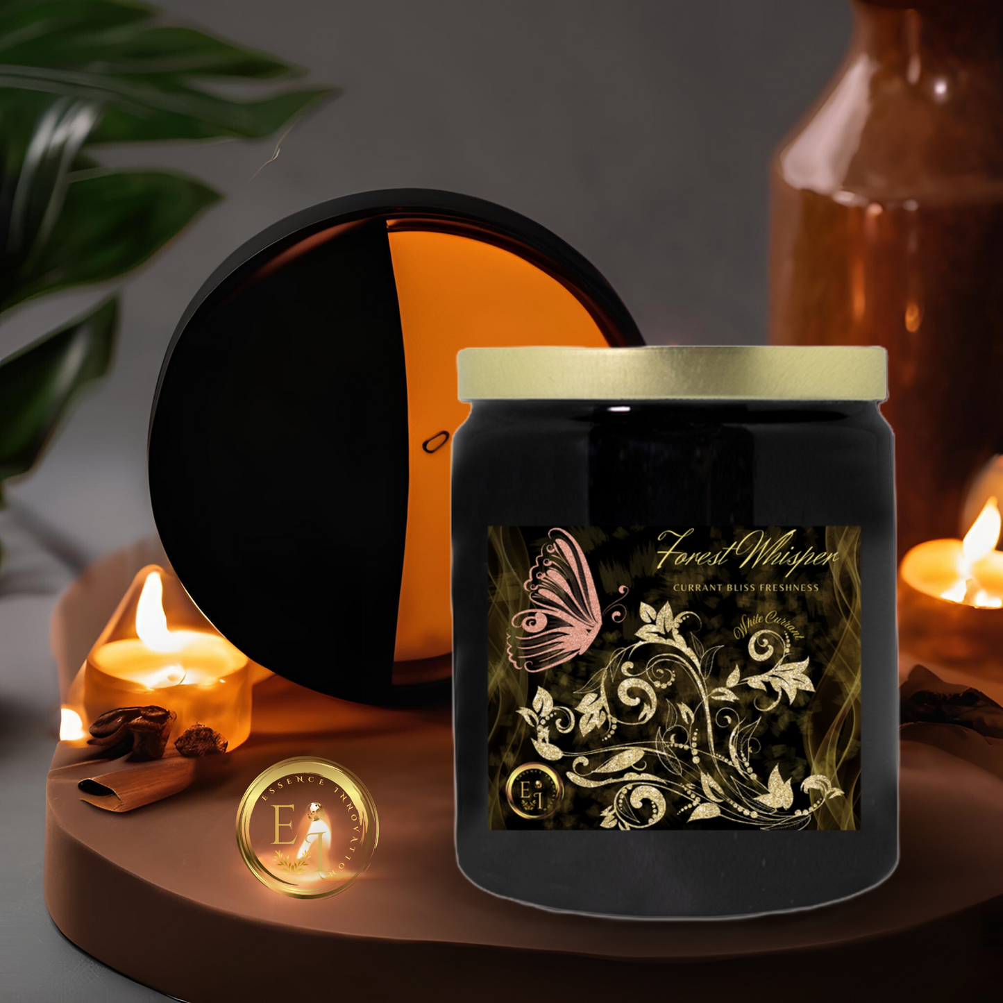 Forest Whisper Currant Bliss | White Currant | Luxury Ceramic Candle