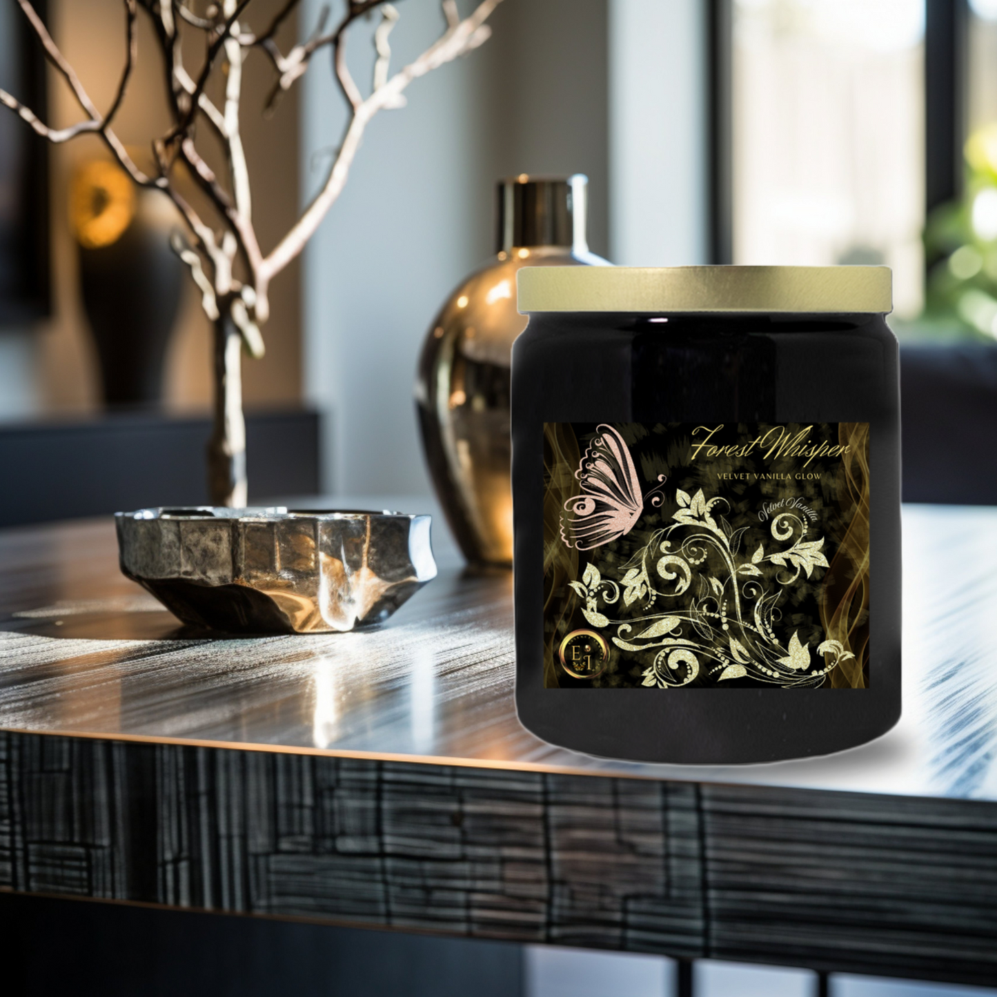 Forest Whisper Vanilla Glow | Velvet Vanilla | Luxury Ceramic Candle