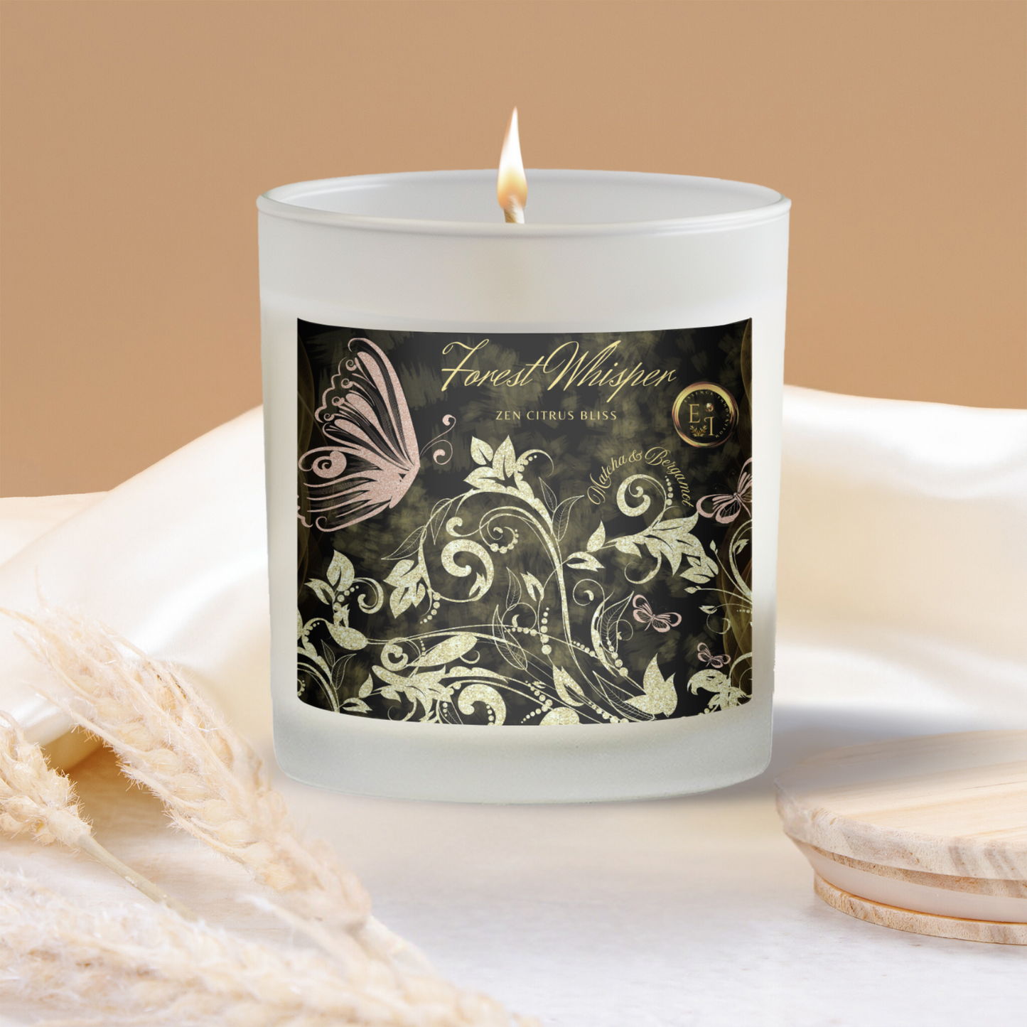 Zen Citrus Bliss | Matcha + Bergamot | Luxury Scented Candles 11oz
