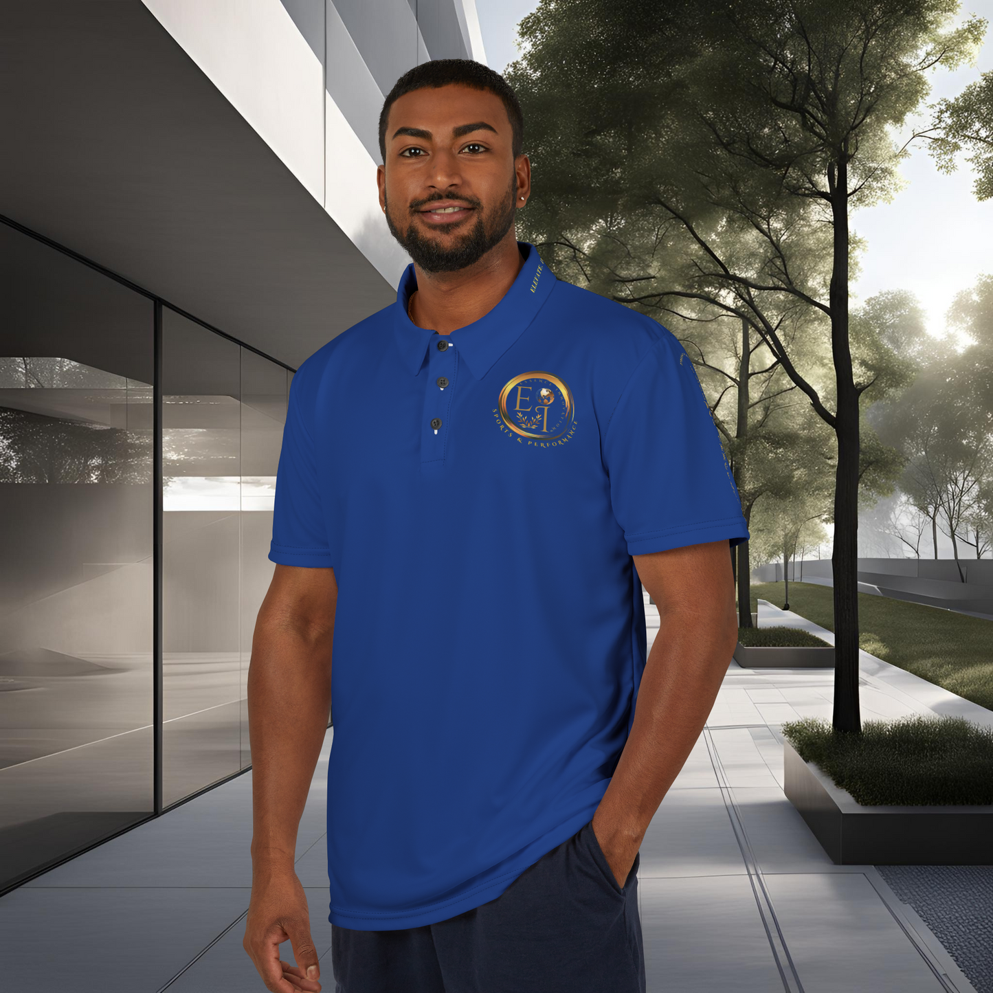 Seek More Elevation XIII | Unisex Performance Polo Dark Blue | EI Sports