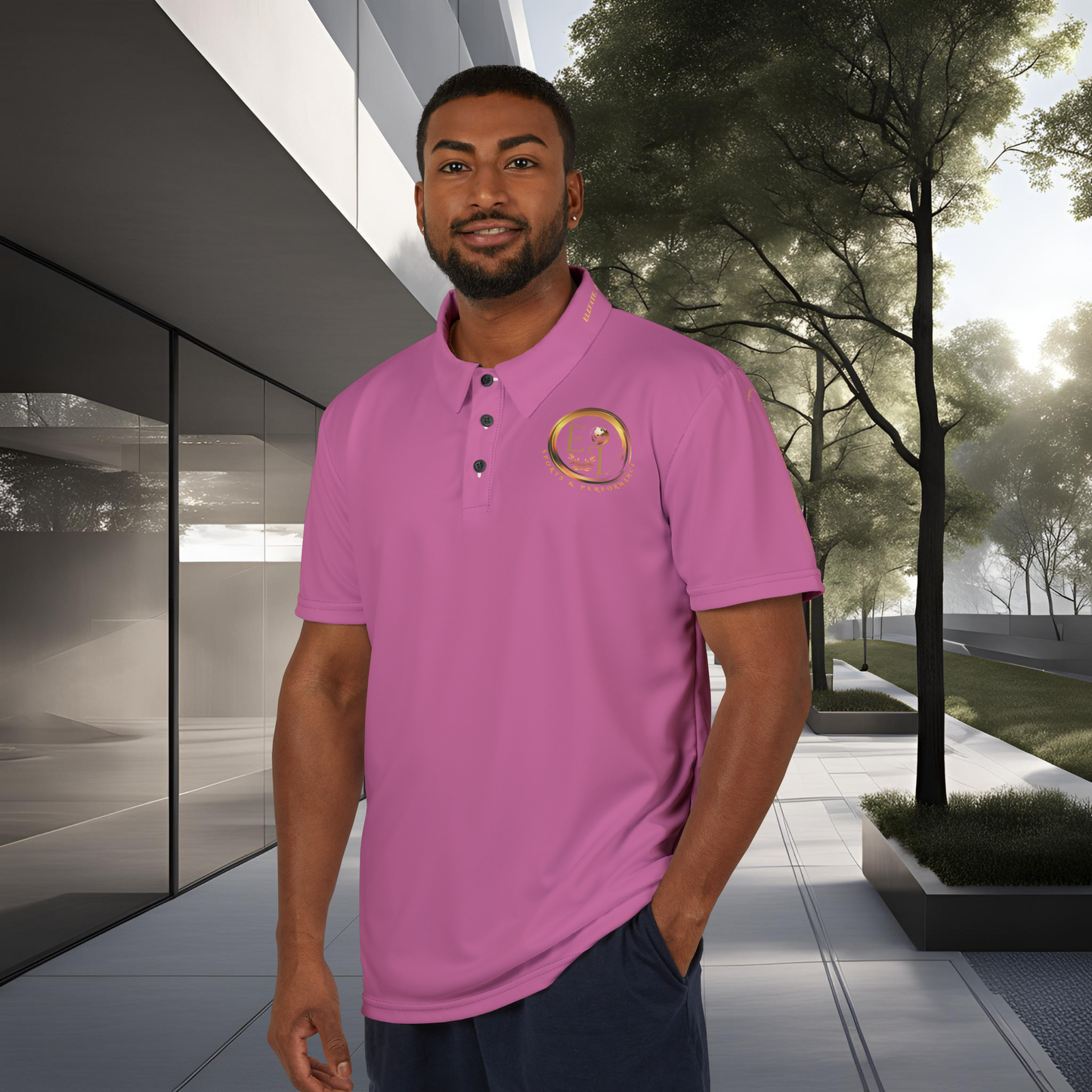 Seek More Elevation XVII | Unisex Performance Polo Light Pink | EI Sports