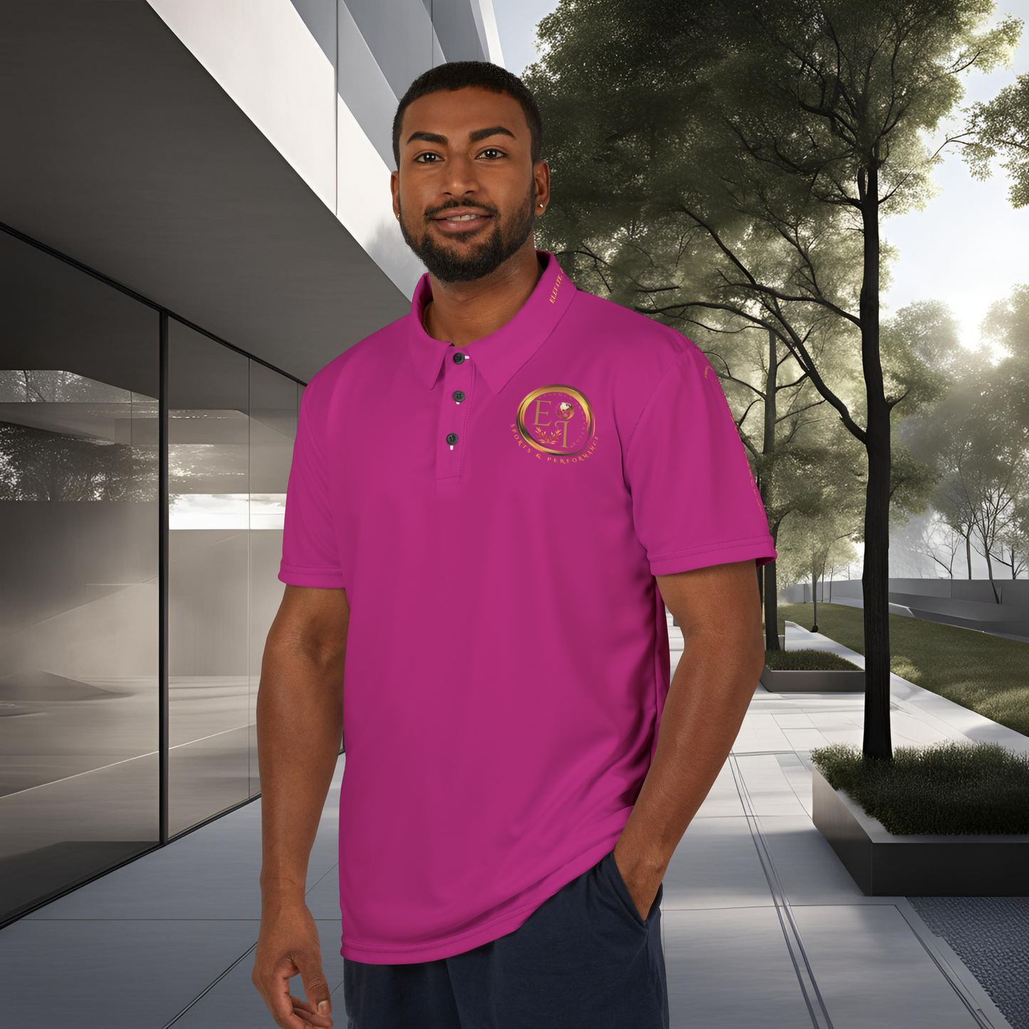 Seek More Elevation XVIII | Unisex Performance Polo Pink | EI Sports