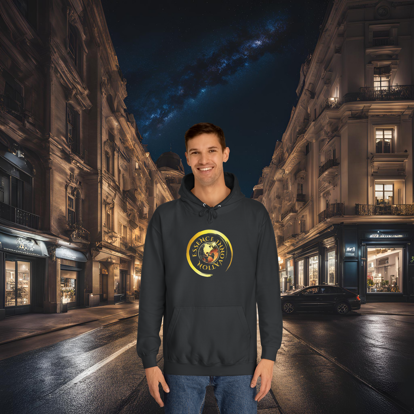 Seek More Jet Black | Luxury Hoodie | EI Fashion Apparel