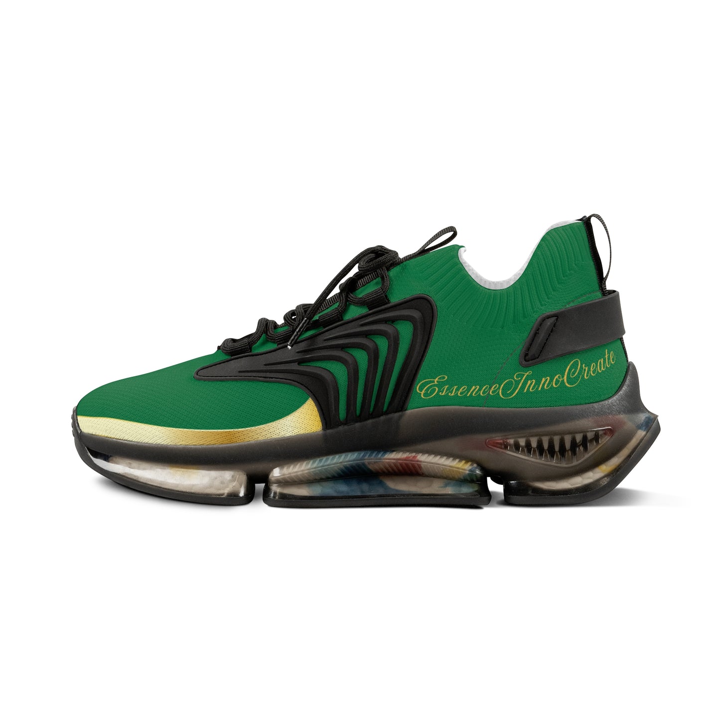 EssenceInnoCreate Green | Men’s Black Trim Mesh Sneakers