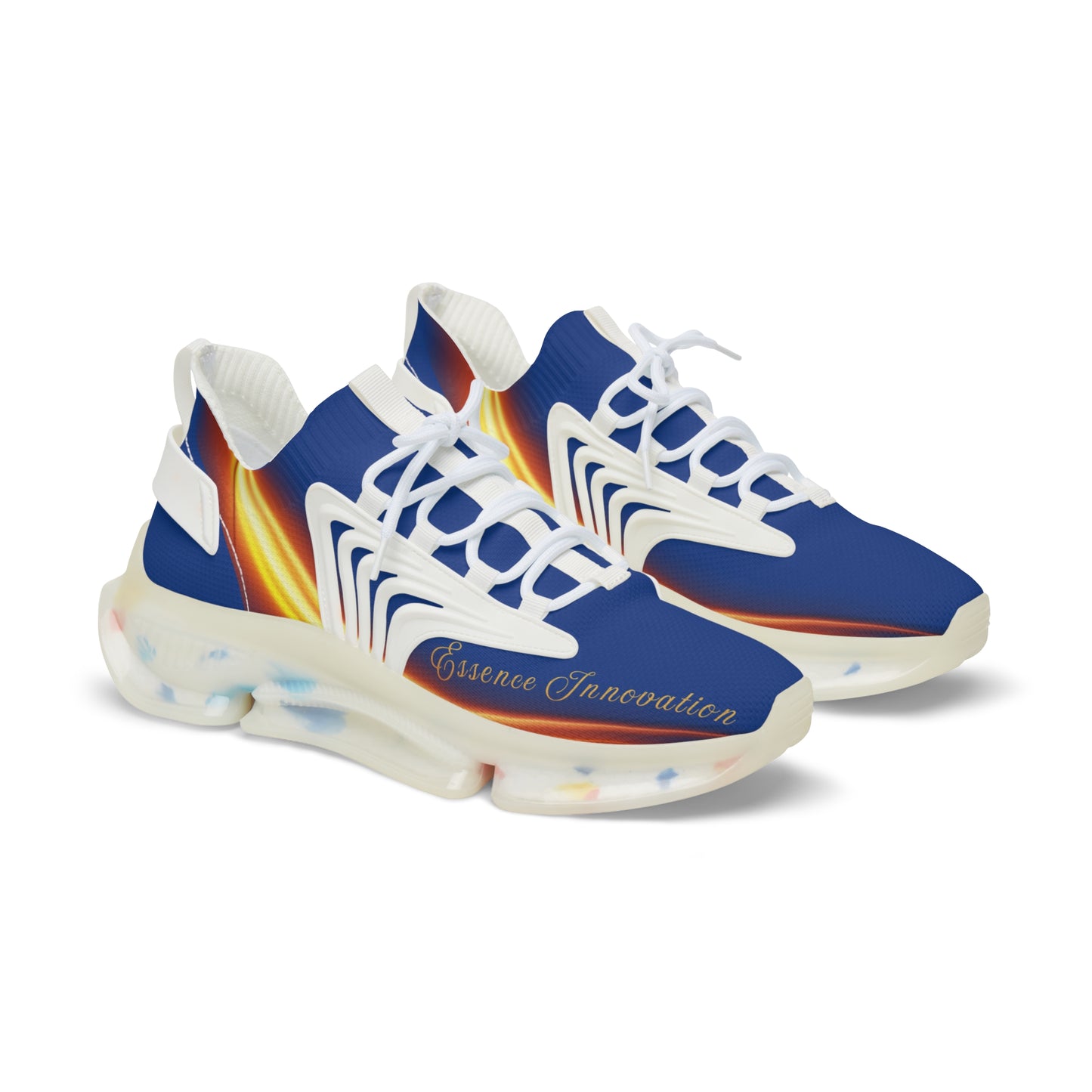 Dark Blue Trendsetter Flame | Men’s Performance Sneakers | White Sole