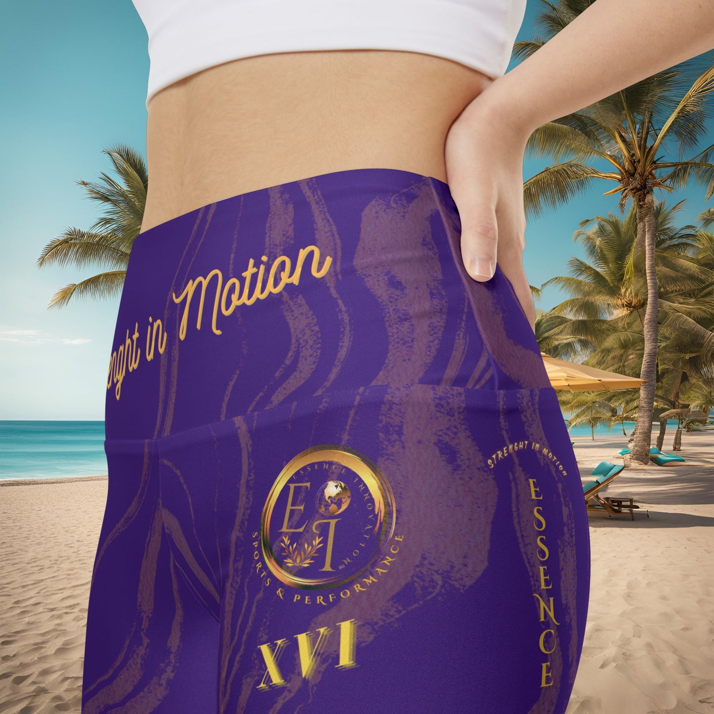 Seek More WSS XVI | EI Sports Workout Shorts Striped | Purple