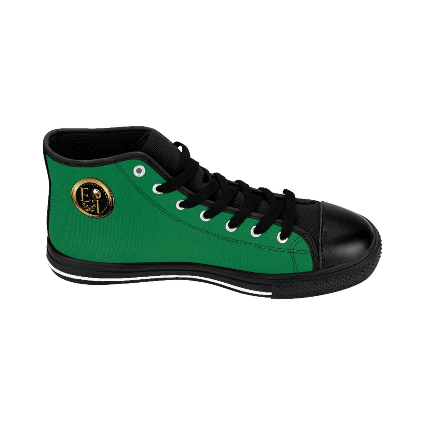 Essence Innovation Mens Streetwear | HighTop Sneakers | Green