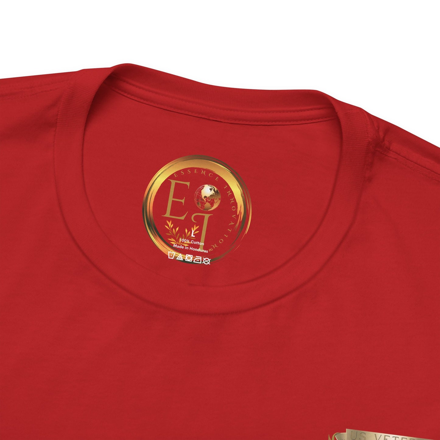 Essence Red Veteran Tee – Patriotic Tribute T-Shirt