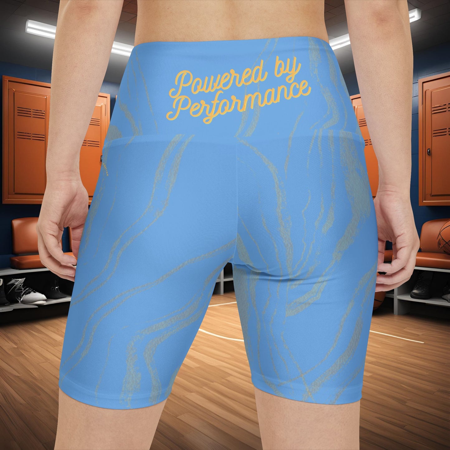 Seek More WSS XIV | EI Sports Workout Shorts Striped | Light Blue