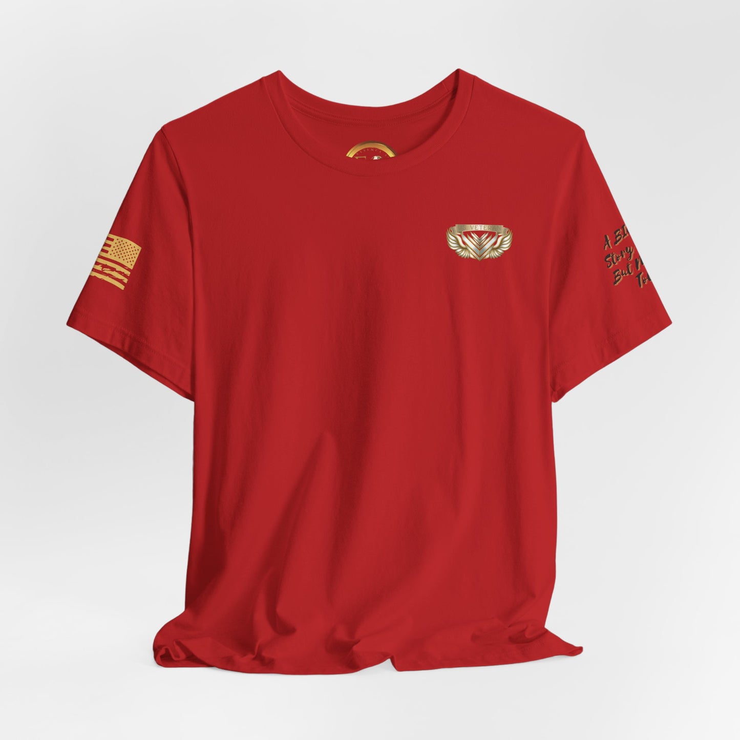 Essence Red Veteran Tee – Patriotic Tribute T-Shirt