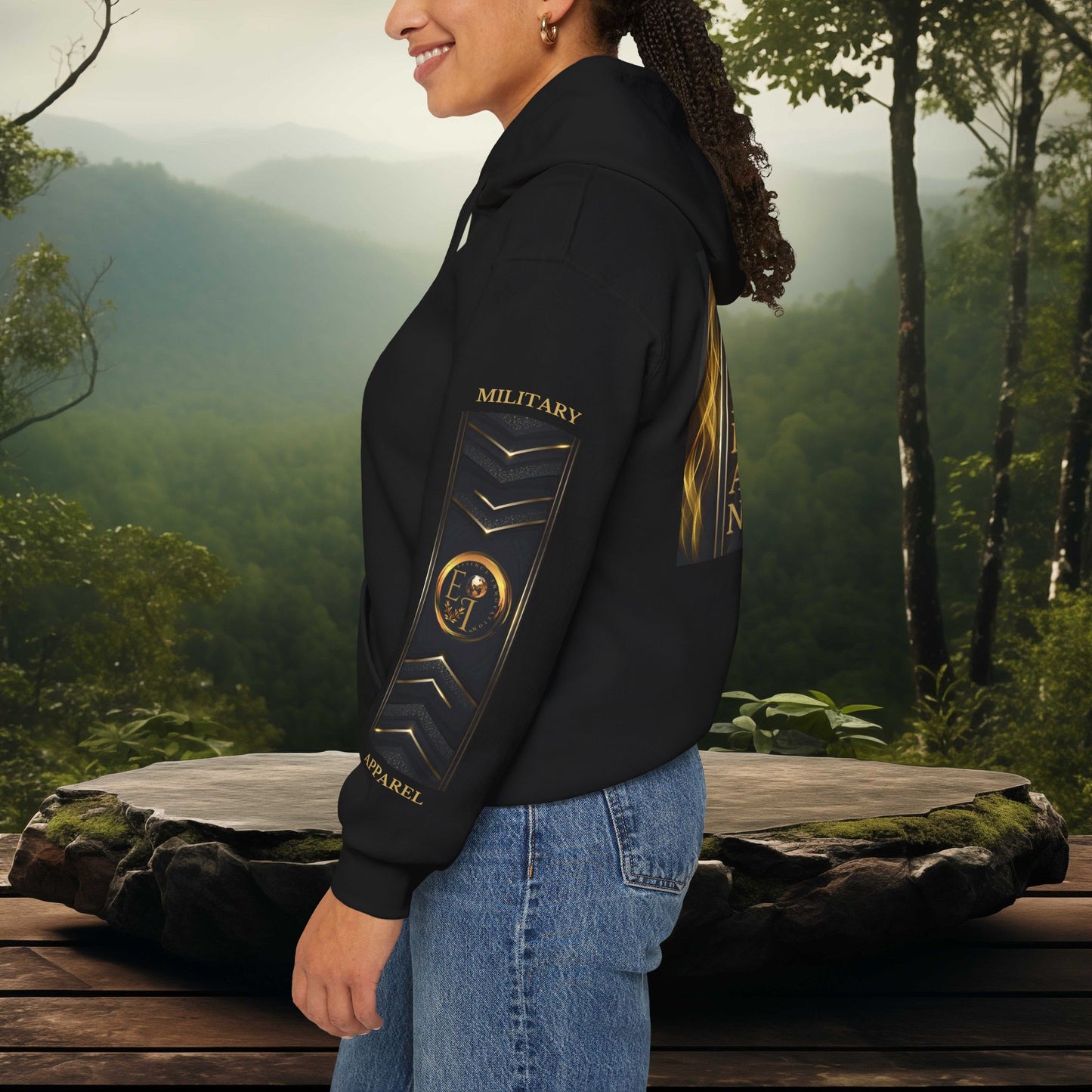 Veteran Qualities Serviceman One | Black Hoodie | Honor & Commitment