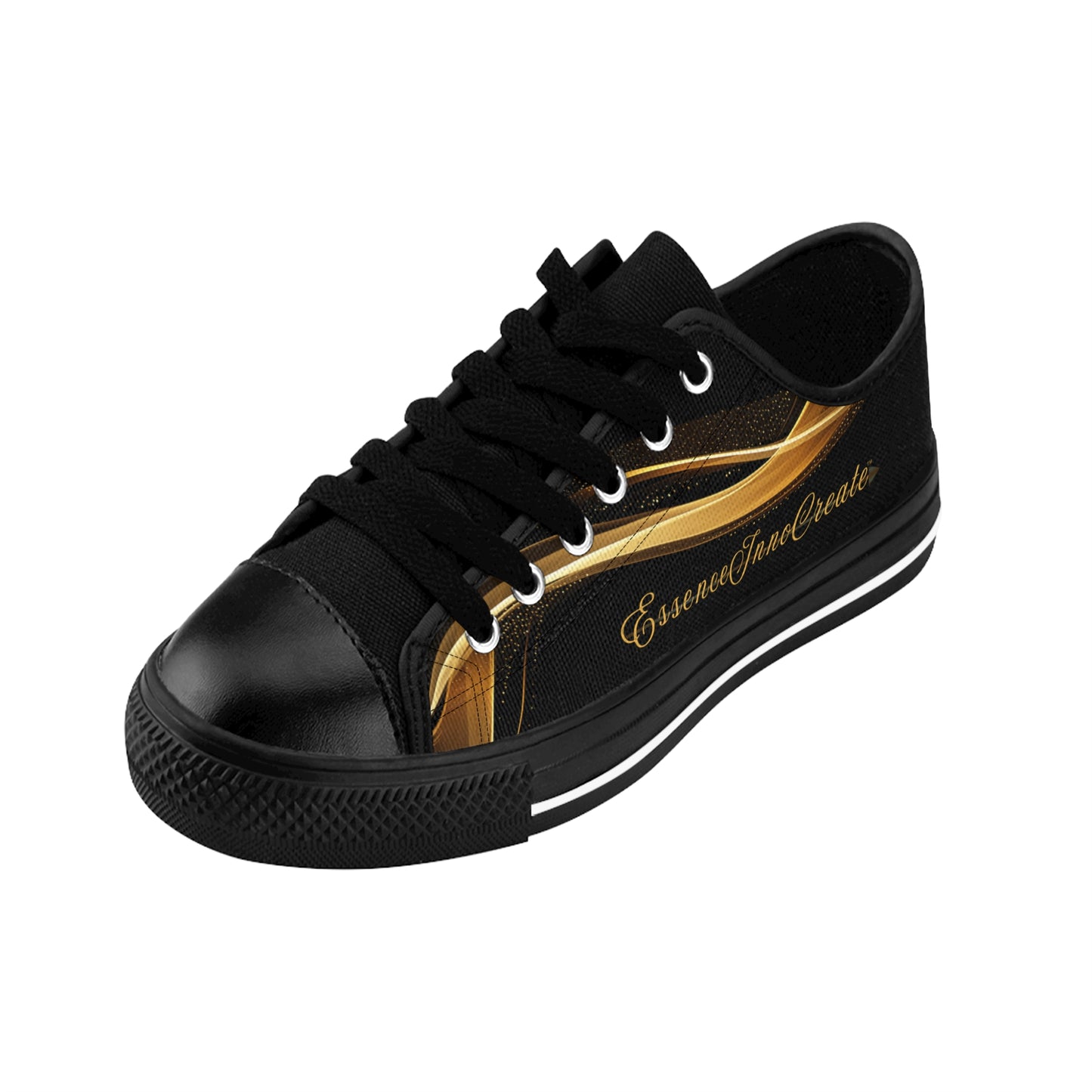 Ladies EssenceInnoCreate Striped | LowTop Sneakers | Black