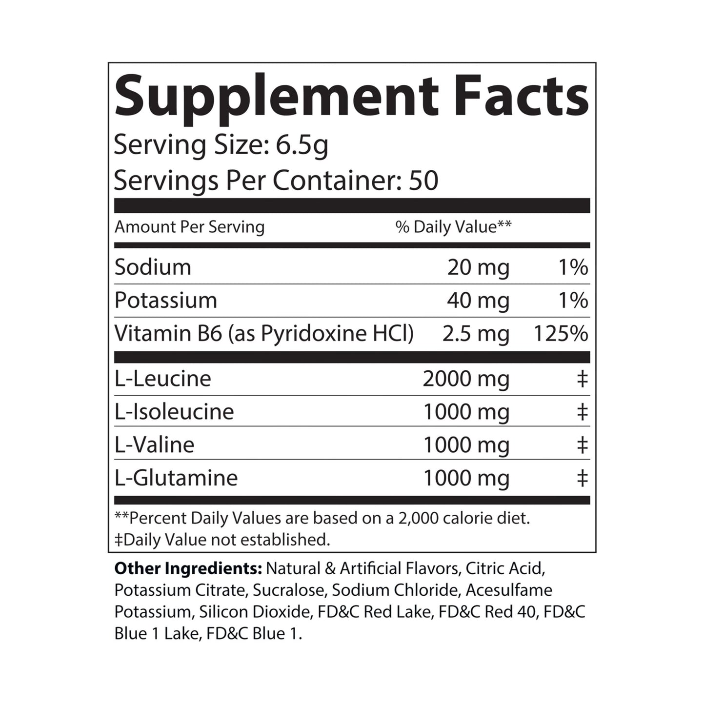EI BCAA Supplement | Grape Flavor | 325g, 50 Servings