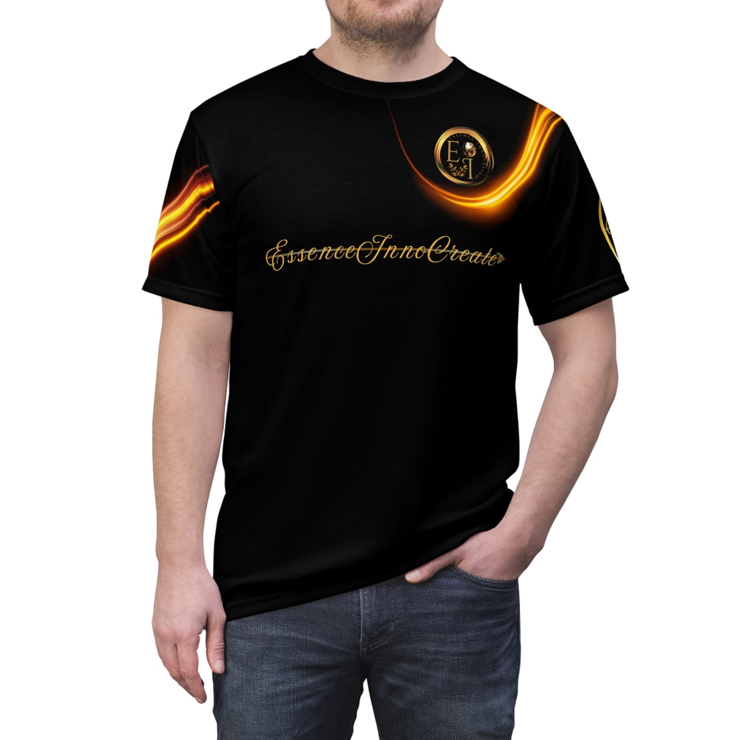 Black Trendsetters Flame Tee | EssenceInnoCreate