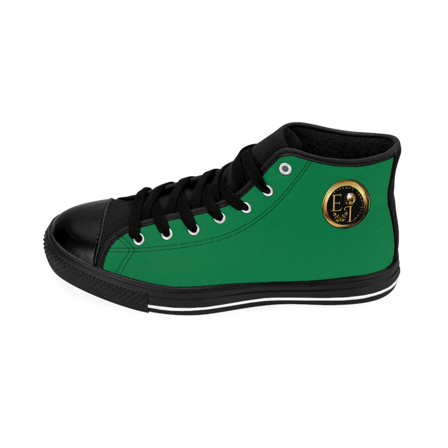 Essence Innovation Mens Streetwear | HighTop Sneakers | Green