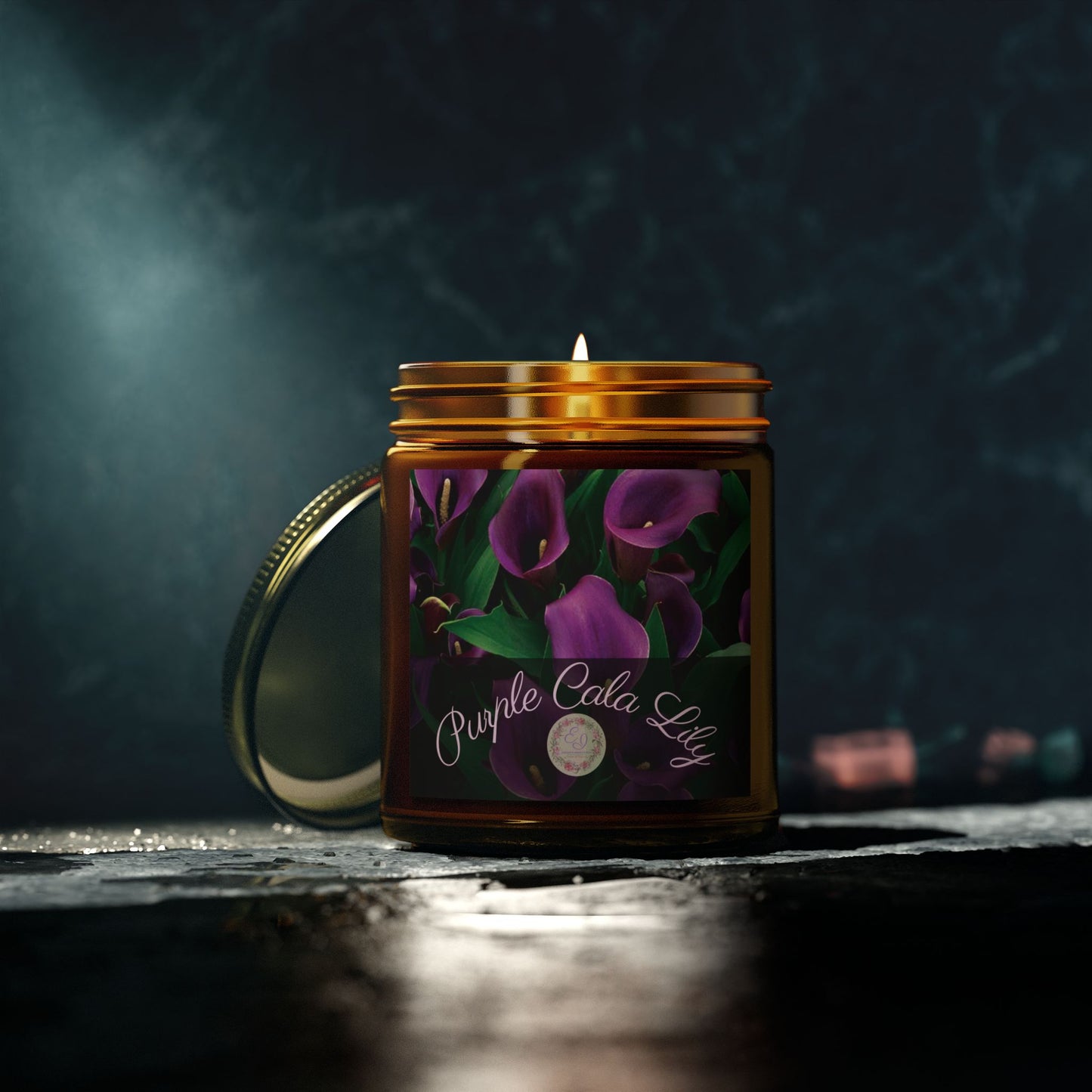 Fragrant Flower | Velour Candle | Purple Calla Lily | 4oz, 9oz