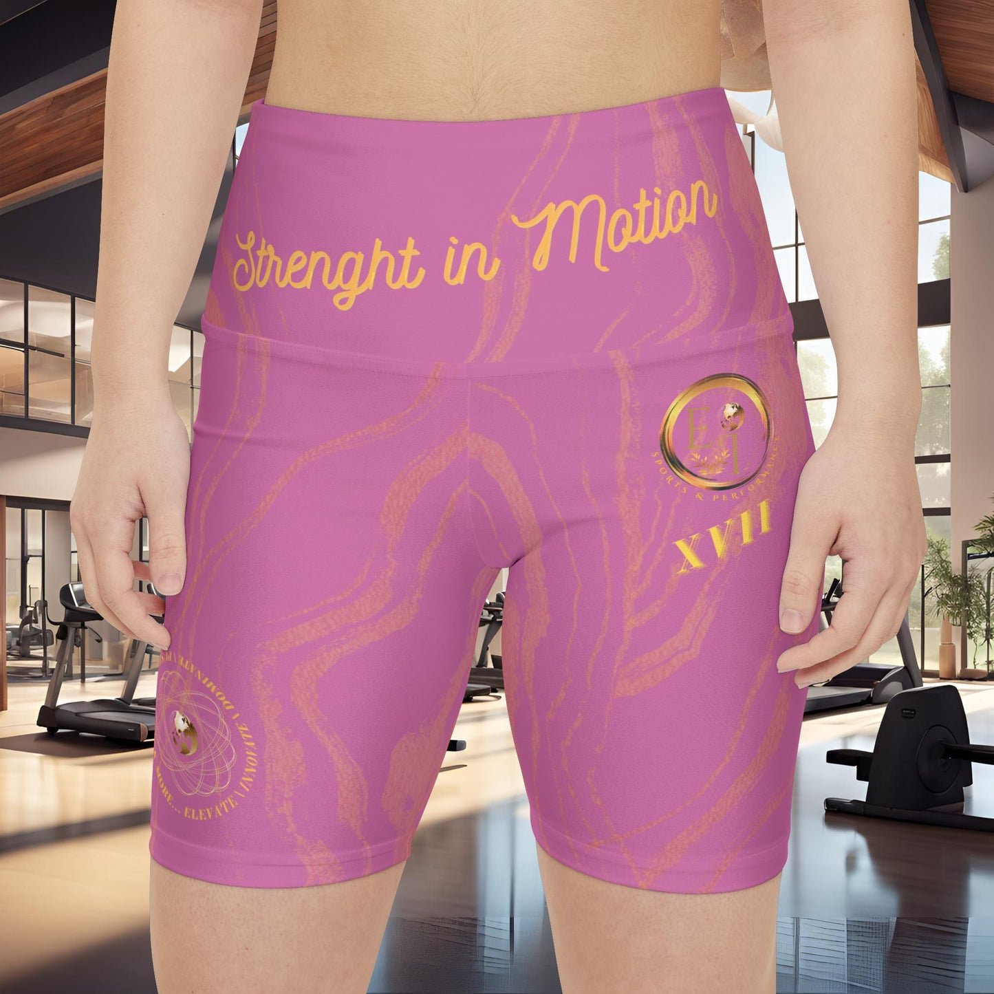 Seek More WSS XVII | EI Sports Workout Shorts Striped | Light Pink