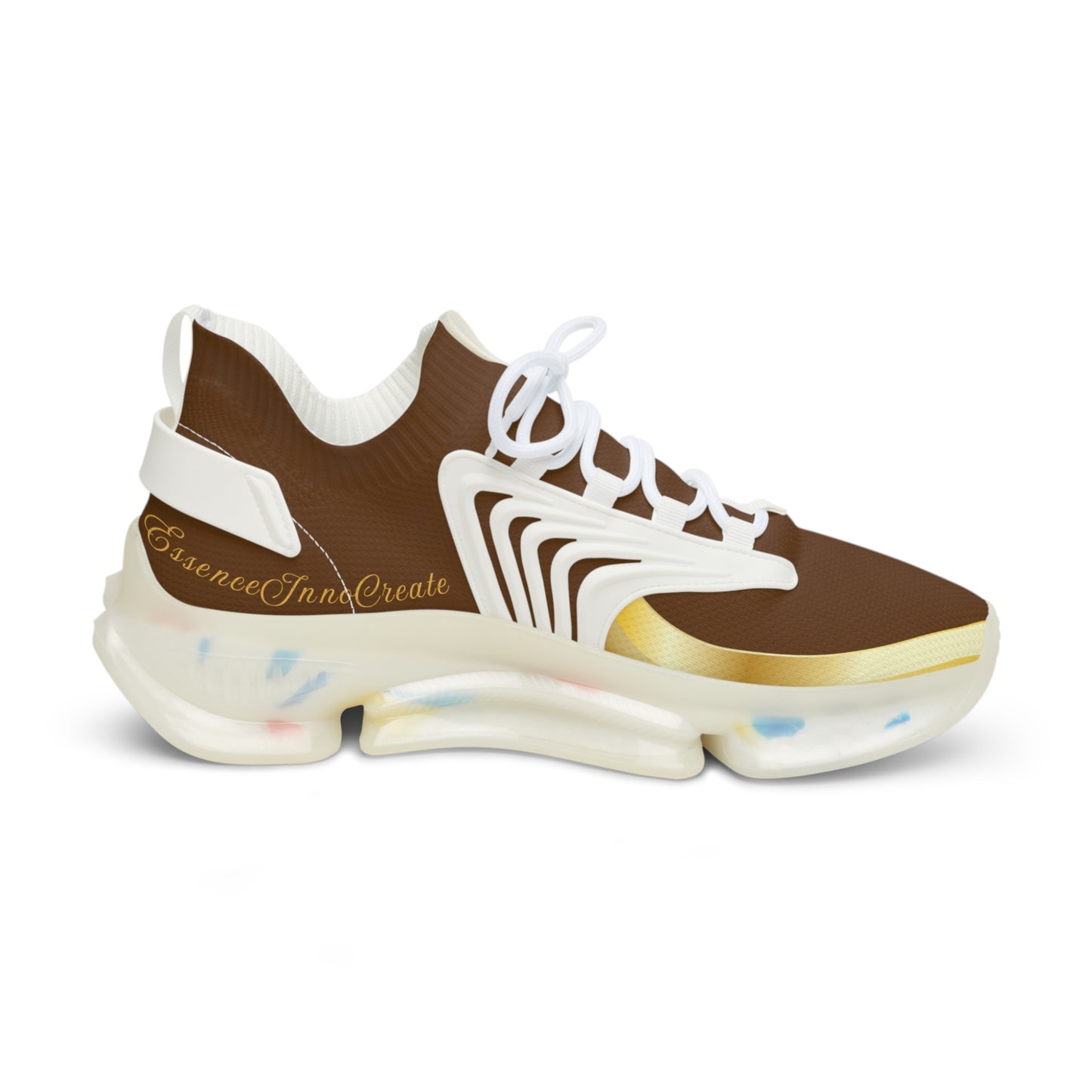 EssenceInnoCreate Brown | Men’s White Trim Mesh Sneakers