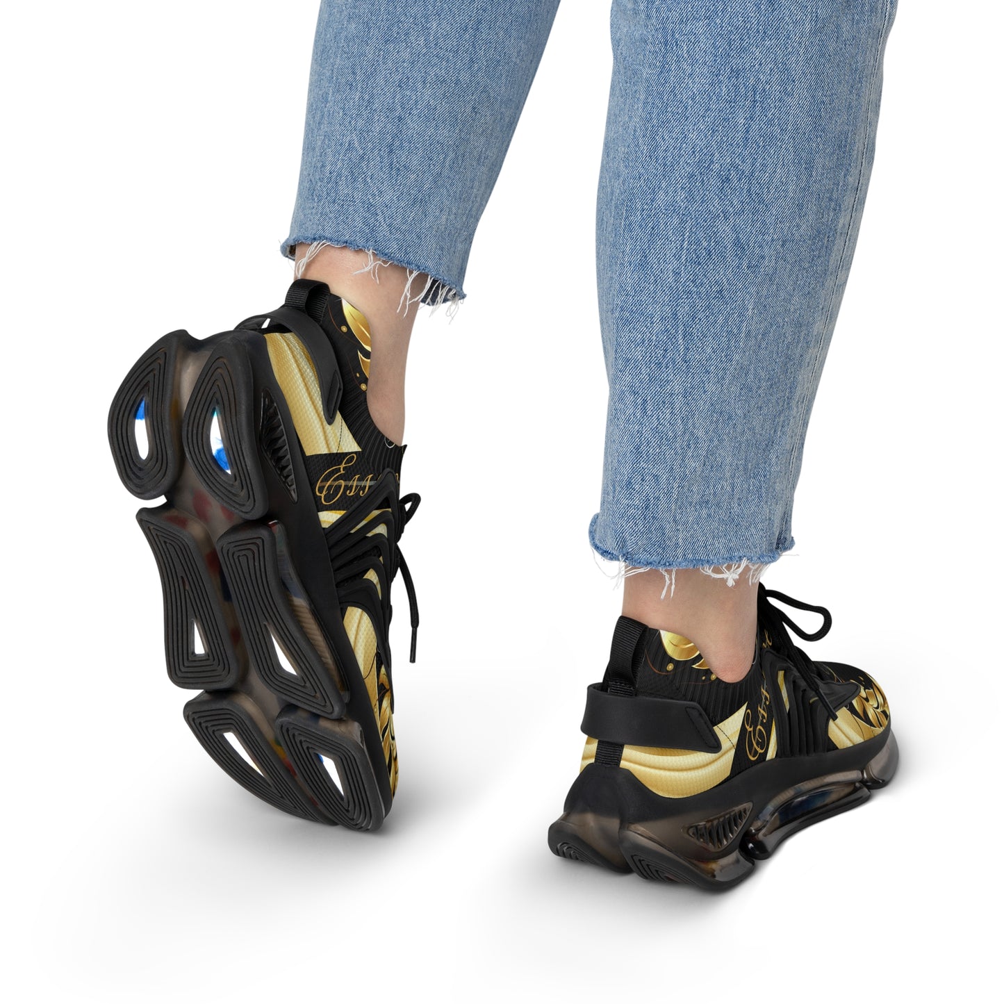 Ladies EssenceInnoCreate Luxe Storm | Mesh Sneakers | Black