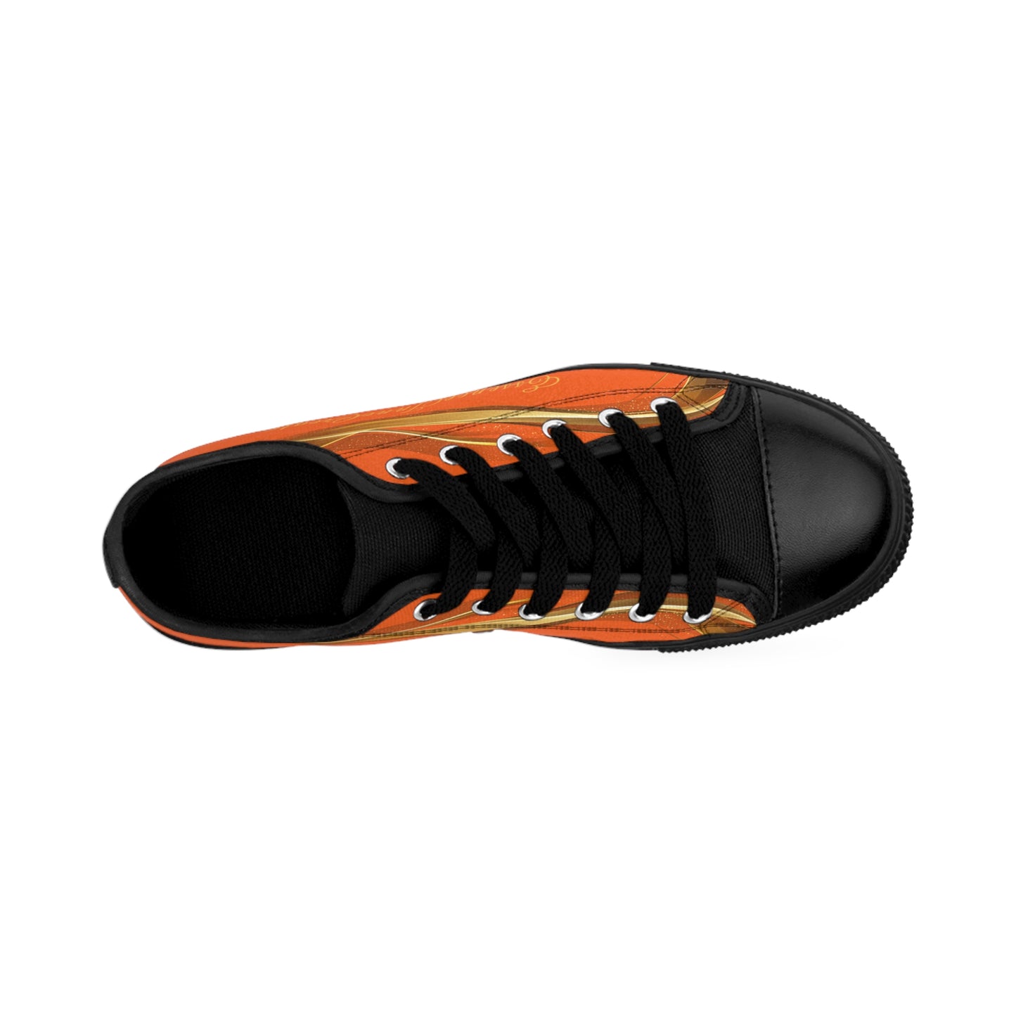Ladies EssenceInnoCreate Striped | LowTop Sneakers | Orange