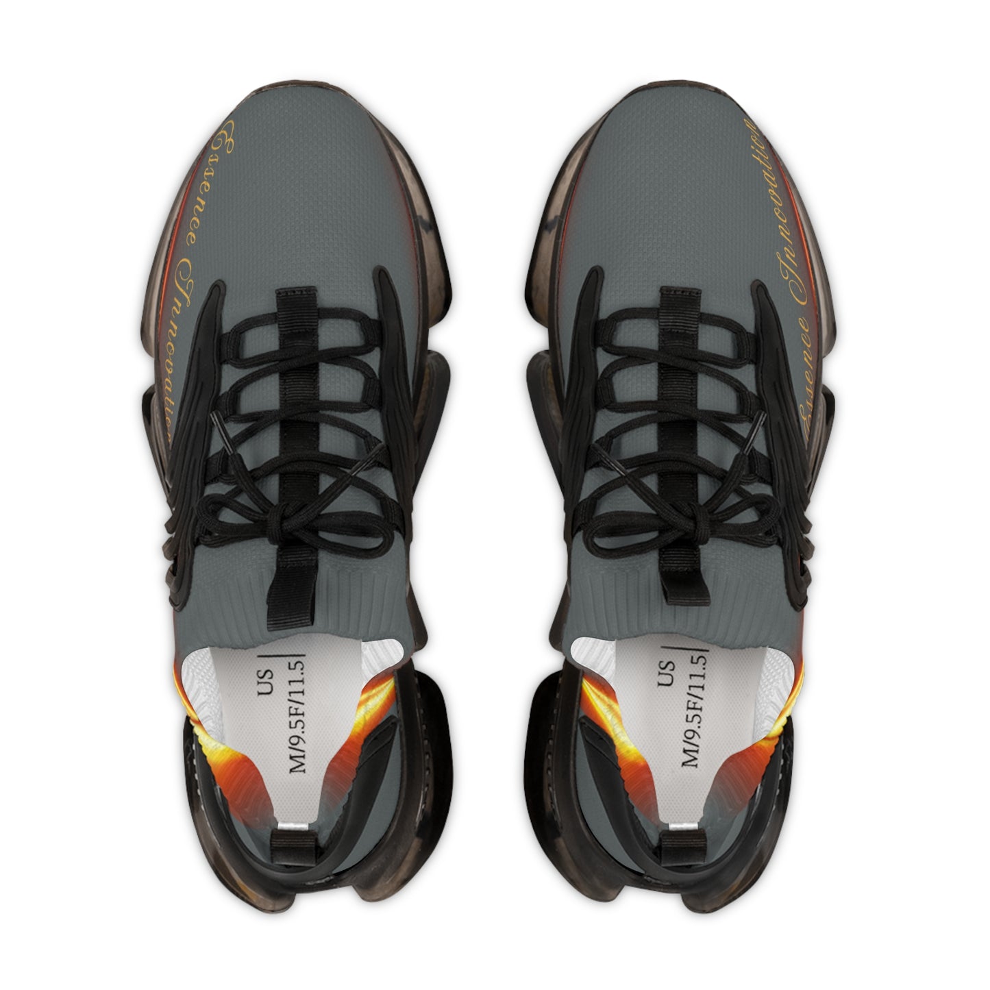 Dark Grey Trendsetter Flame Black | Men’s Performance Sneakers | Black Sole