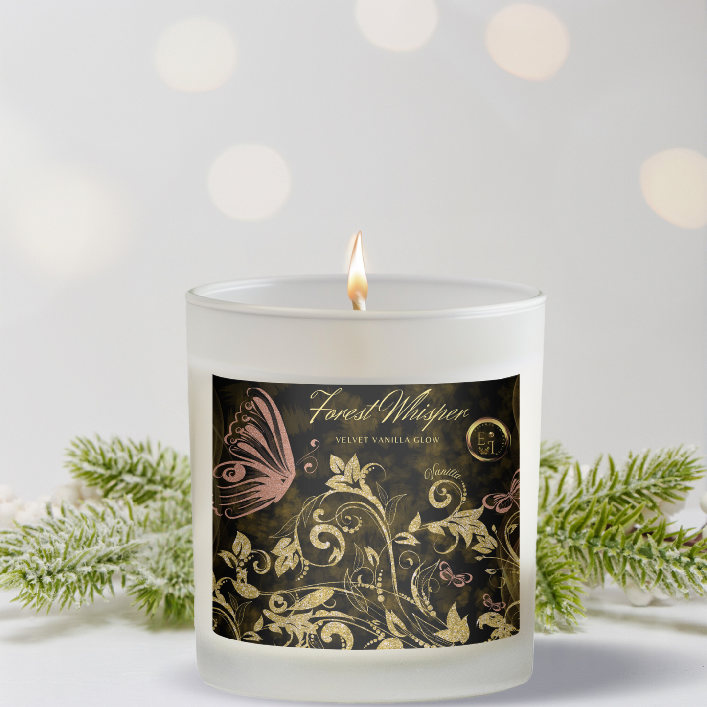 Velvet Vanilla Glow | Vanilla | Luxury Frosted Candle