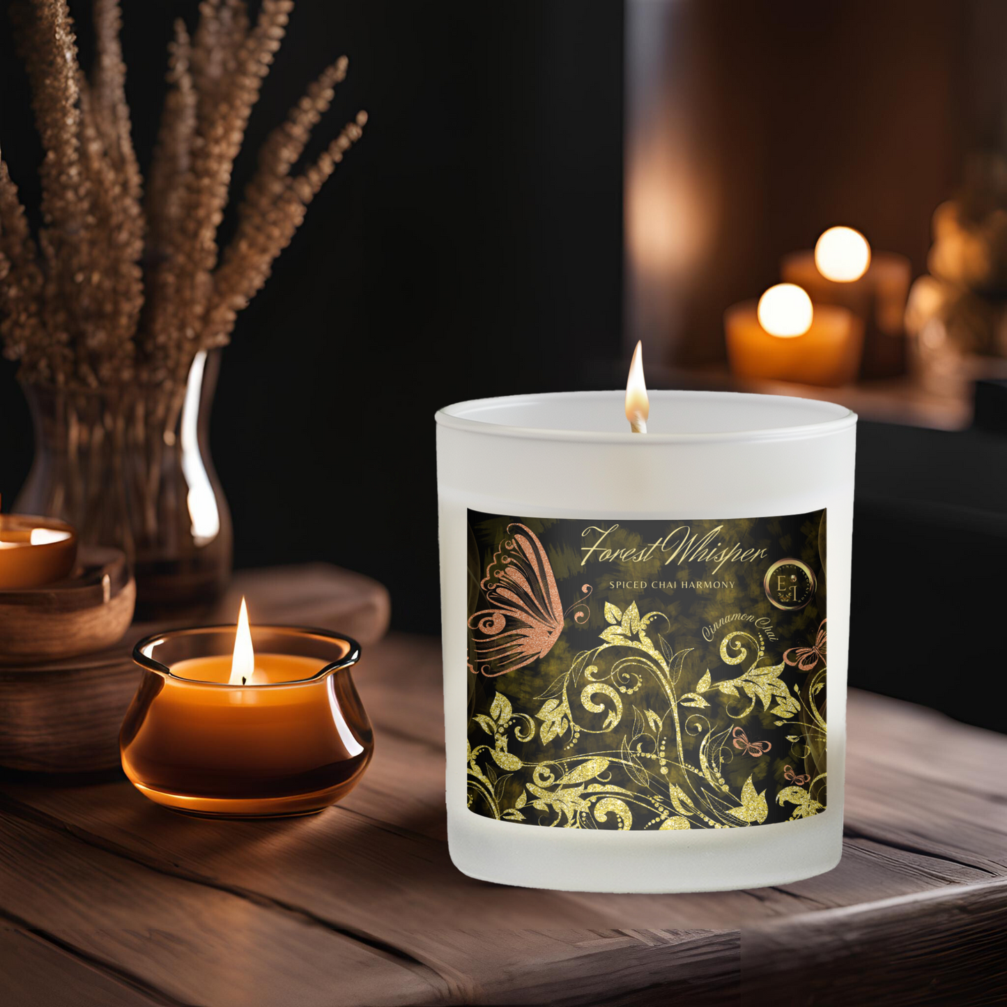 Cinnamon Chai Glow | Cinnamon Chai | Luxury Frosted Candle 11oz