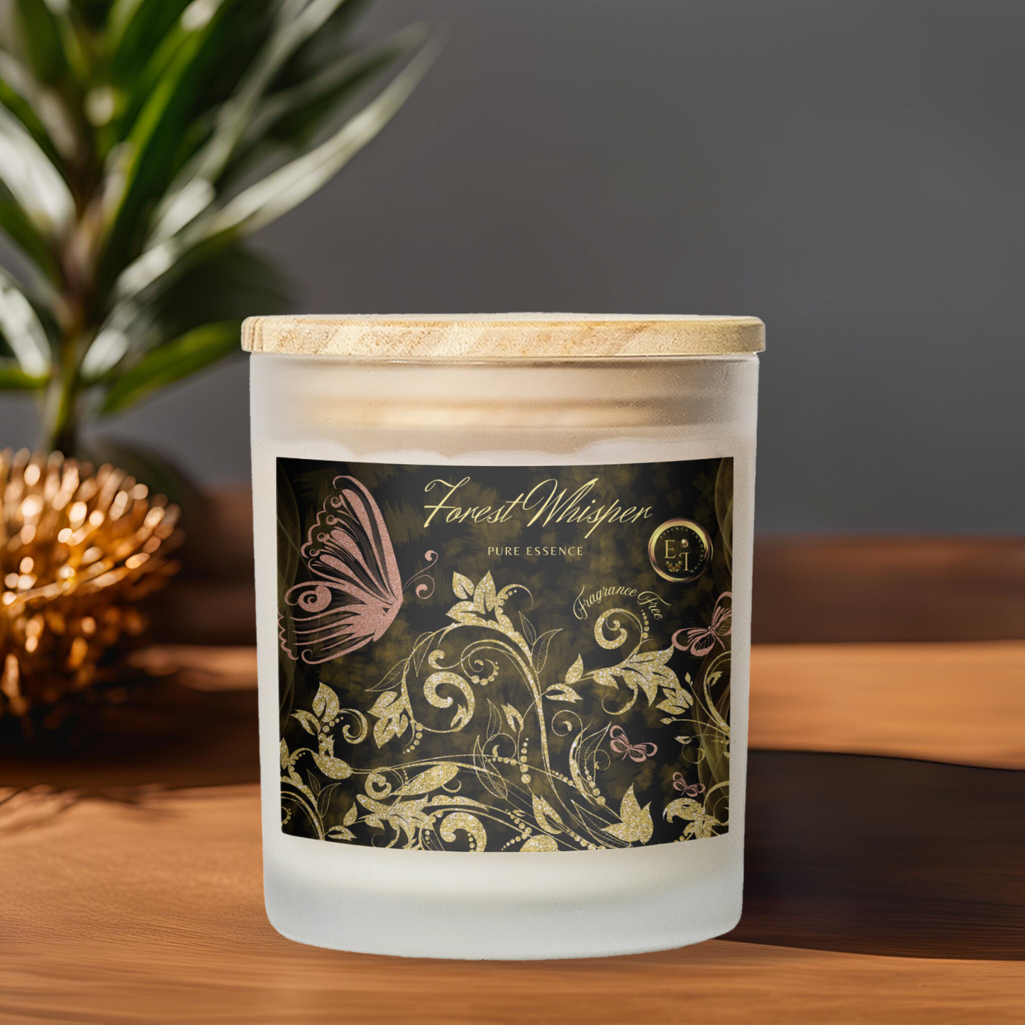Pure Essence | Fragrance-Free | Luxury Frosted Candle