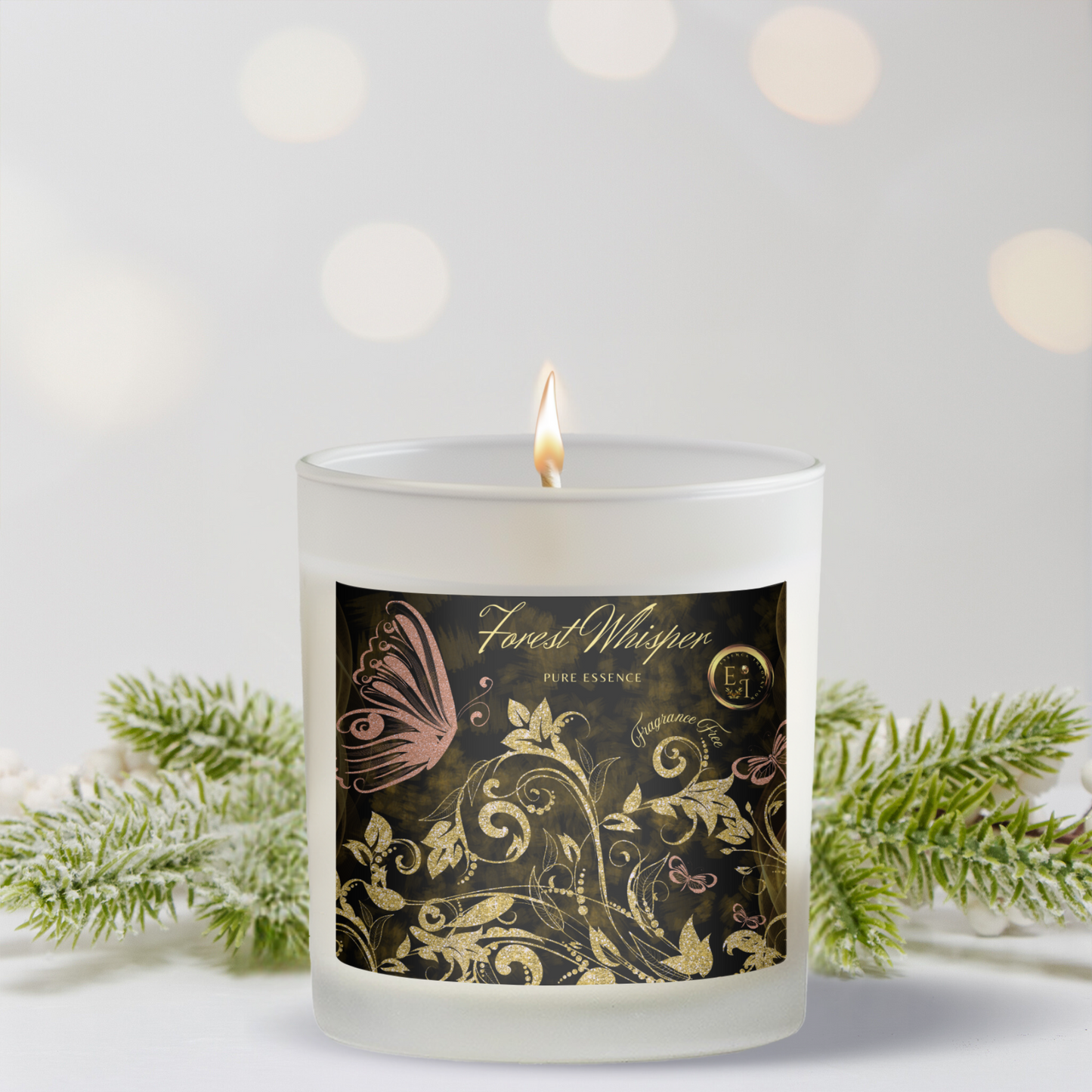 Pure Essence | Fragrance-Free | Luxury Frosted Candle