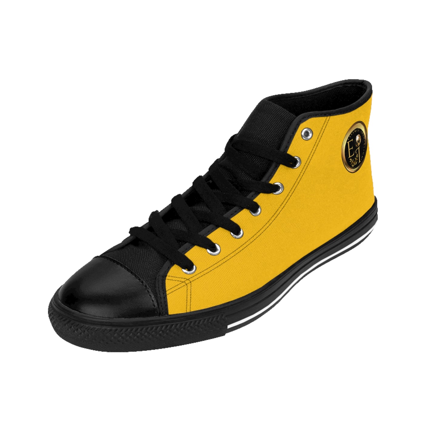 Essence Innovation Mens Streetwear | HighTop Sneakers | Yellow