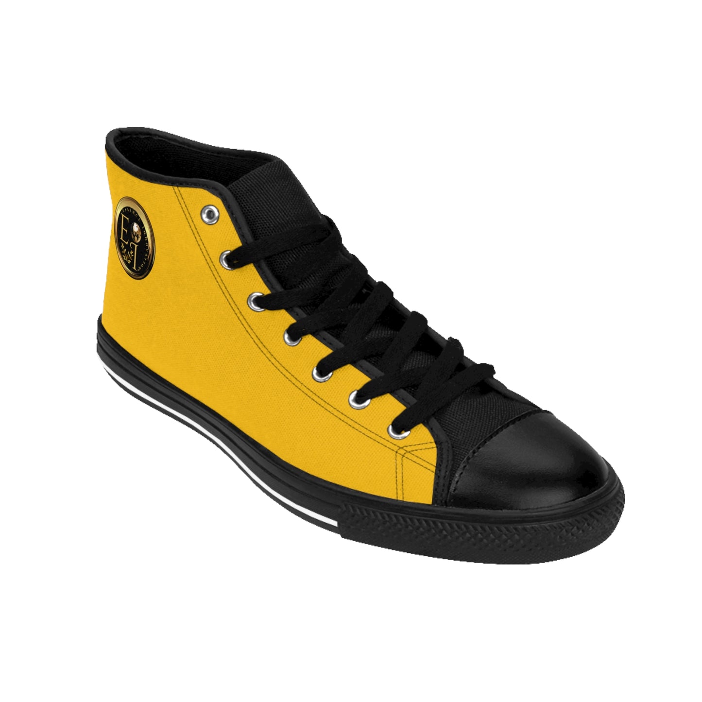Essence Innovation Mens Streetwear | HighTop Sneakers | Yellow