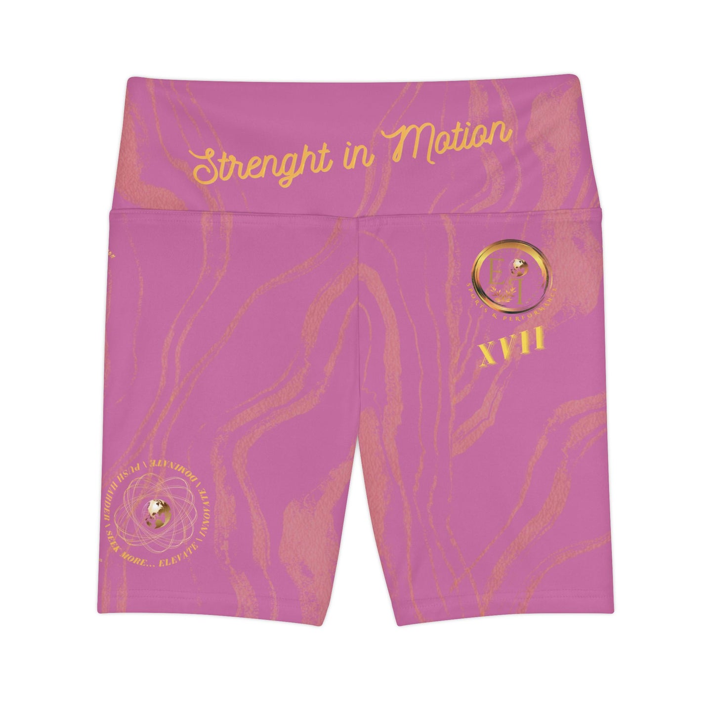 Seek More WSS XVII | EI Sports Workout Shorts Striped | Light Pink