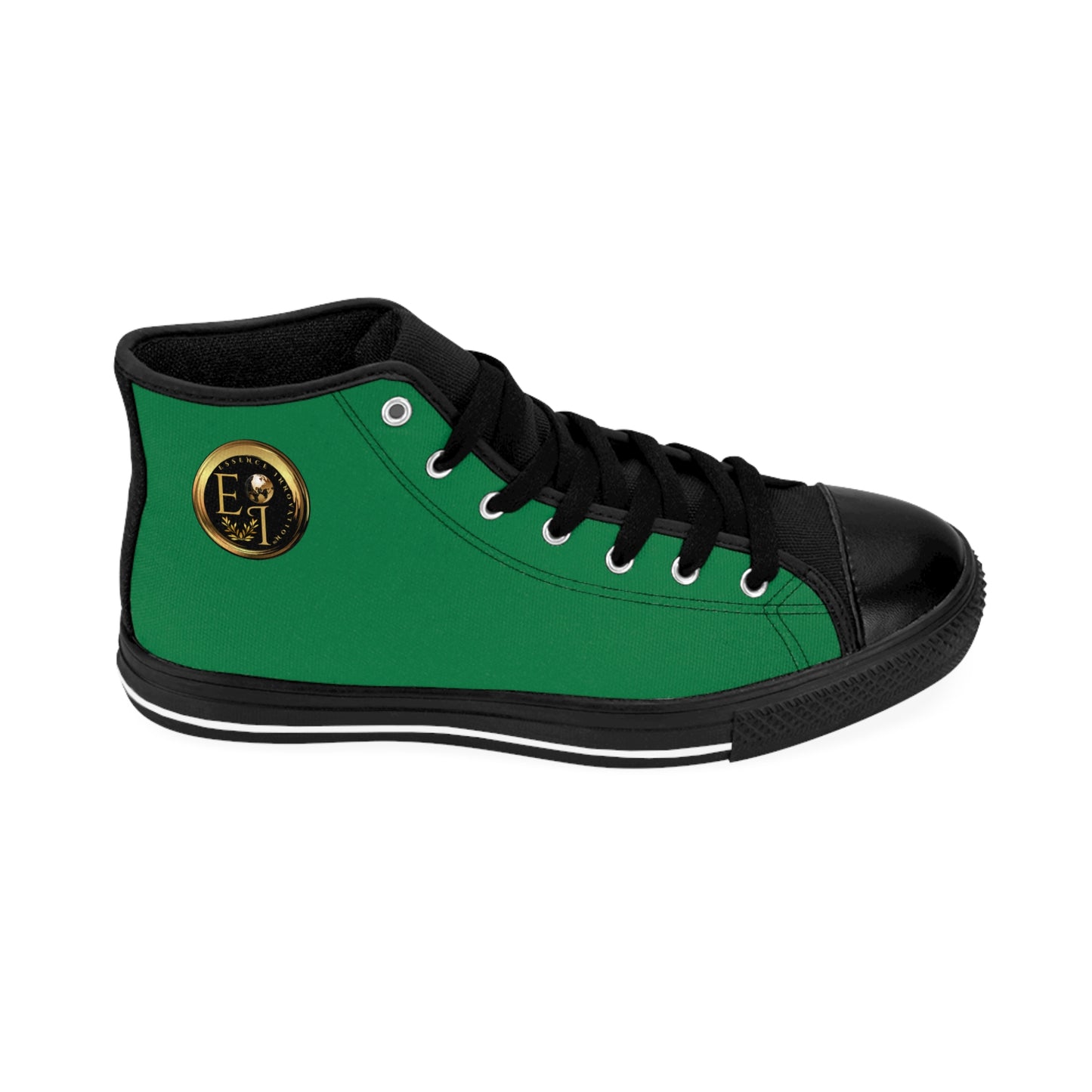 Essence Innovation Mens Streetwear | HighTop Sneakers | Green