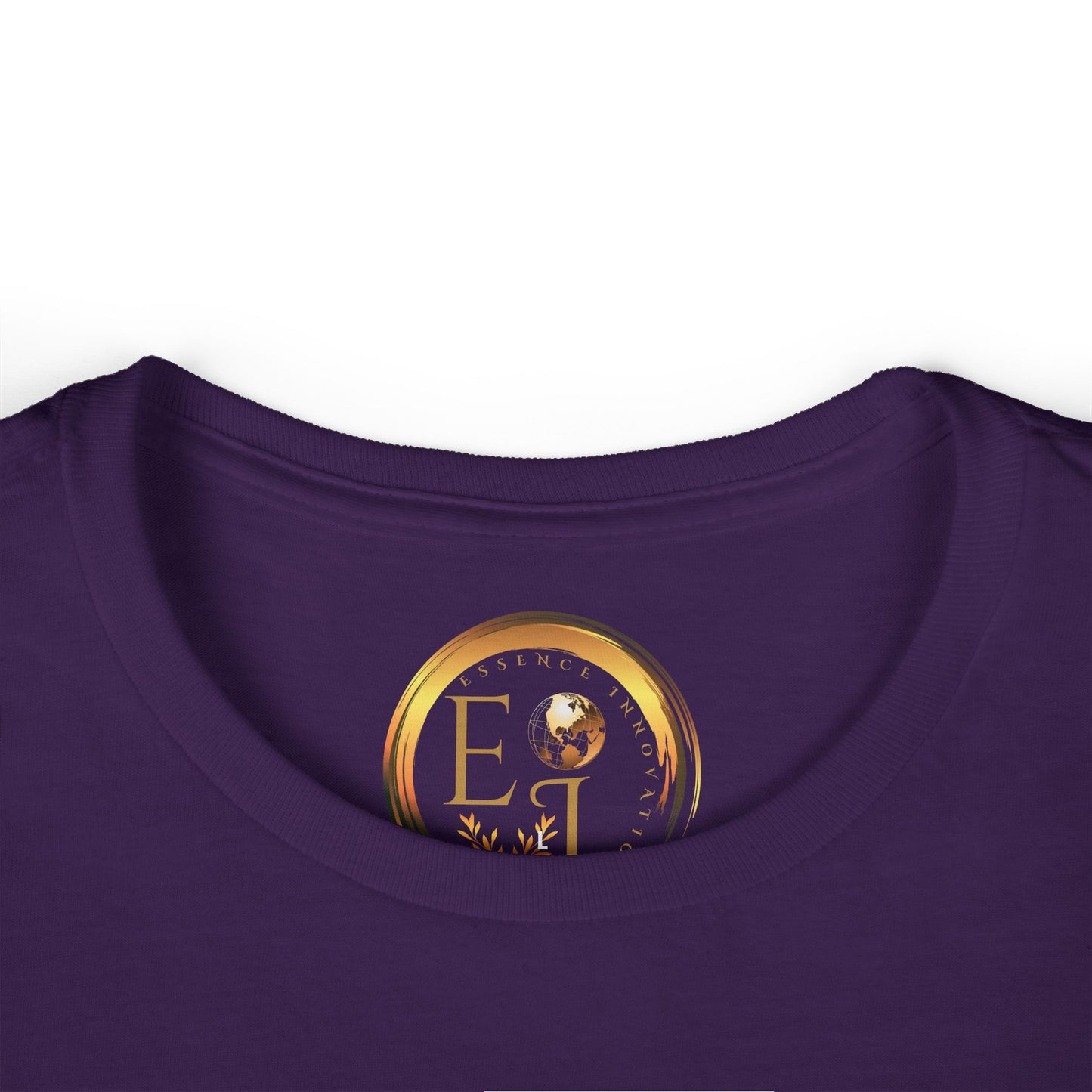 Floral Butterfly T-Shirt in Purple | Boho Nature-Inspired Tee for Women | Elegant Botanical Shirt | EssenceInnoCreate