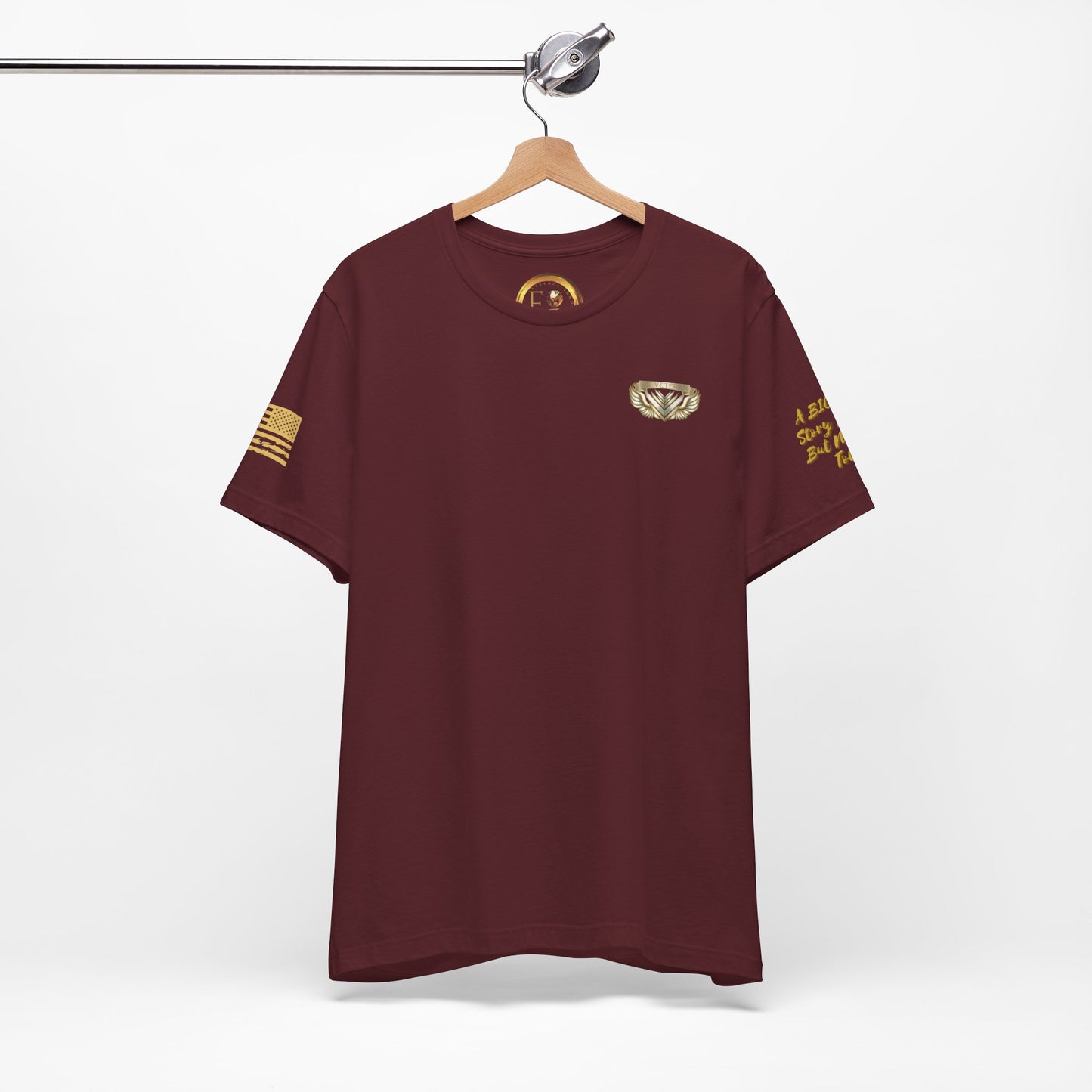 Essence Maroon Veteran Tee – Bold Patriotic T-Shirt